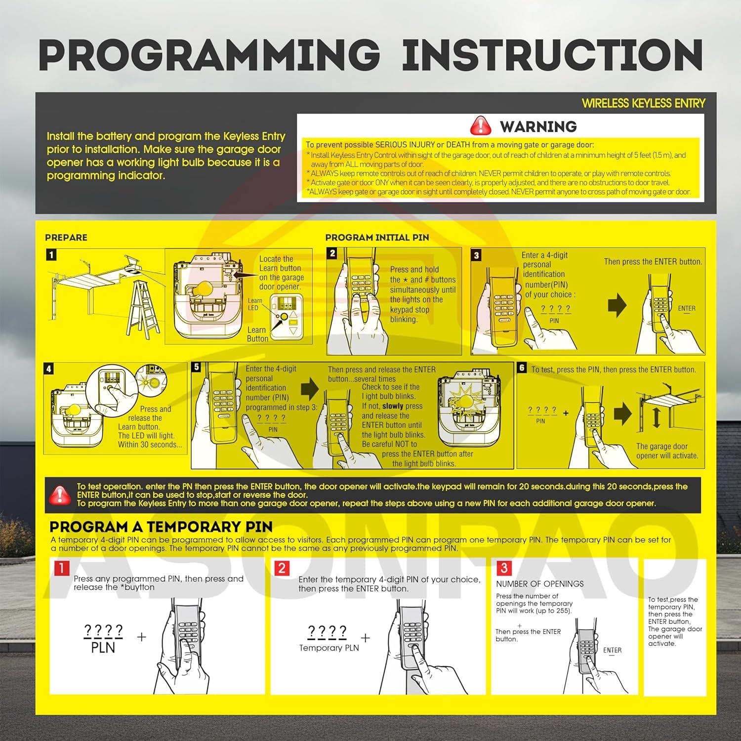 Teclado Inalámbrico LiftMaster 877LM Seguridad+ 2.0 MyQ