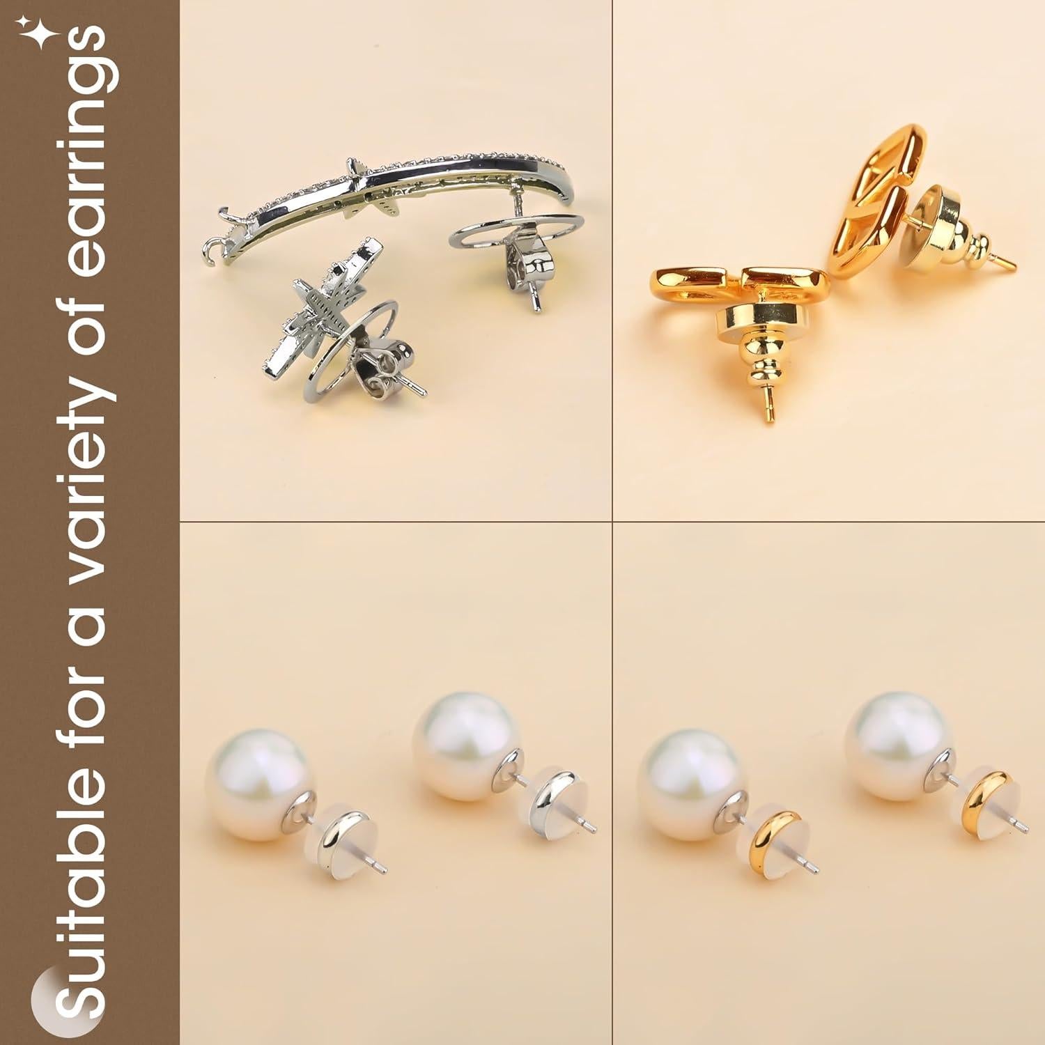 Resortes para Pendientes Antialérgicos Goffing Caída 2 - 6 Pares