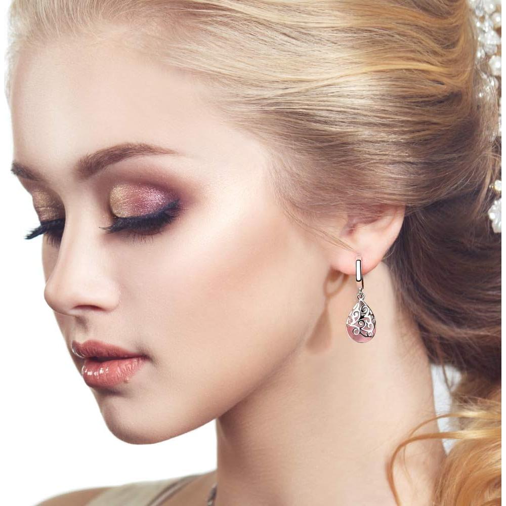 Hefanny 12 Pares Pendientes Colgantes de Cristal Drusa para Mujeres