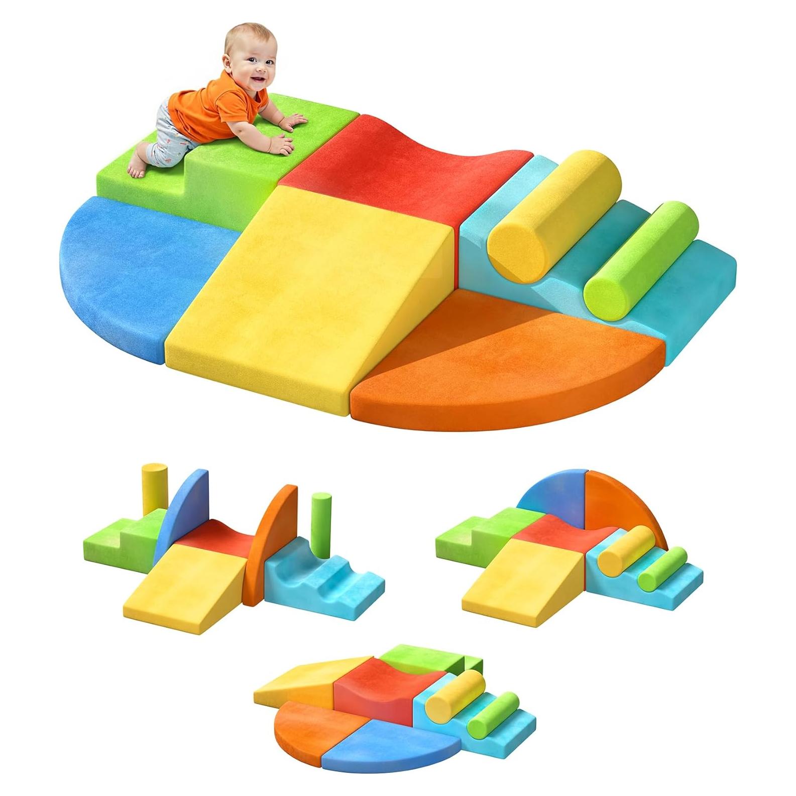 Conjunto de Bloques de Escalada de Espuma 8 Piezas Twinkoo