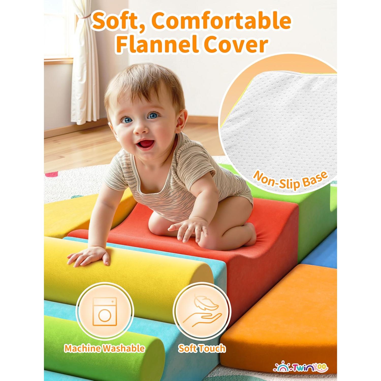 Conjunto de Bloques de Escalada de Espuma 8 Piezas Twinkoo