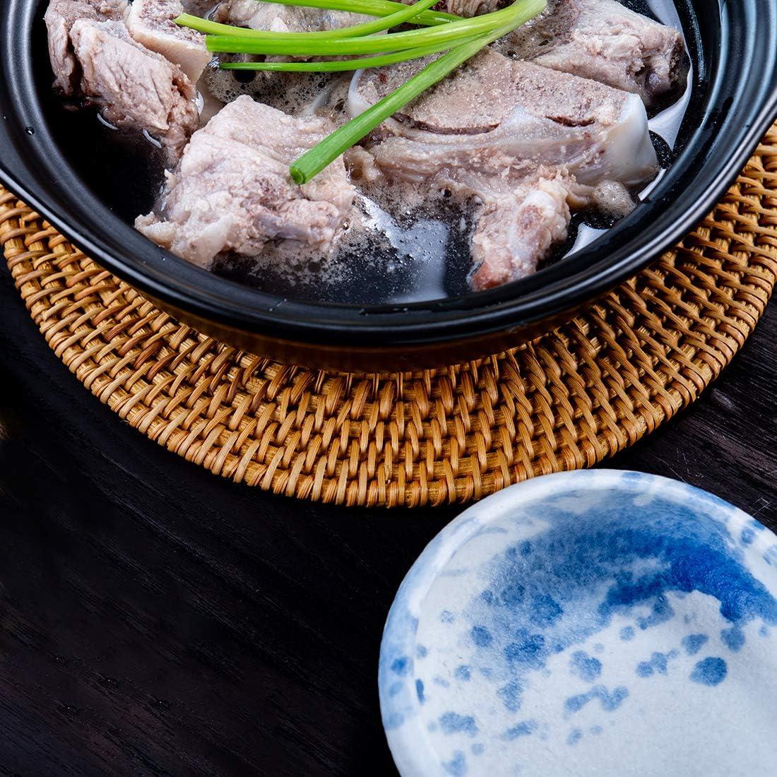 Trivetes de Ratán BEEHOMEE 17.97 cm Resistentes al Calor