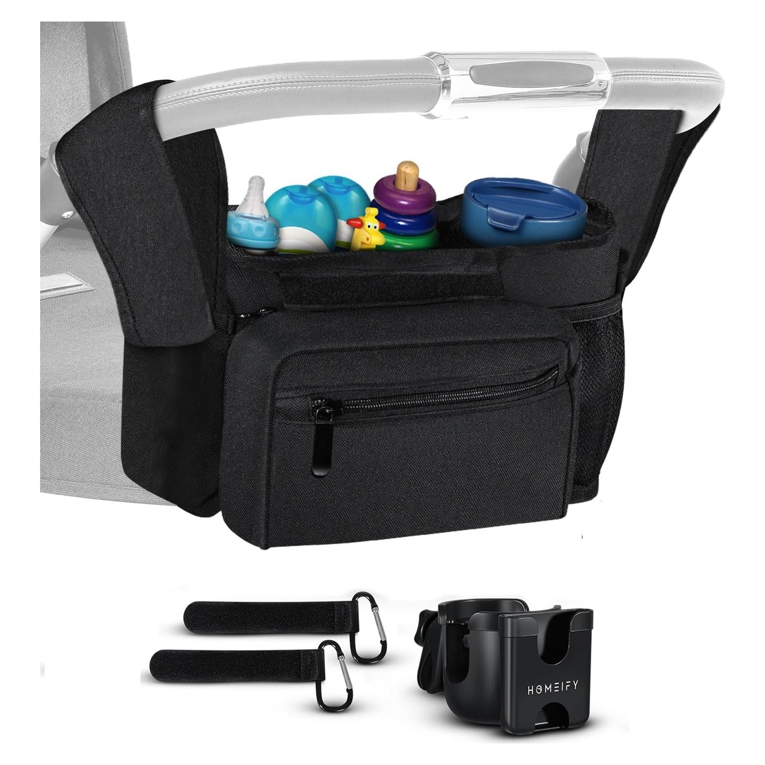 Conjunto Organizador para Cochecito Homeify - Bolsa + Soporte Vaso