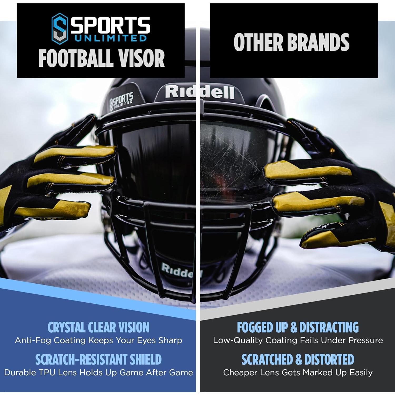 Visera Universal para Casco de Fútbol Sports Unlimited - Antiempañante