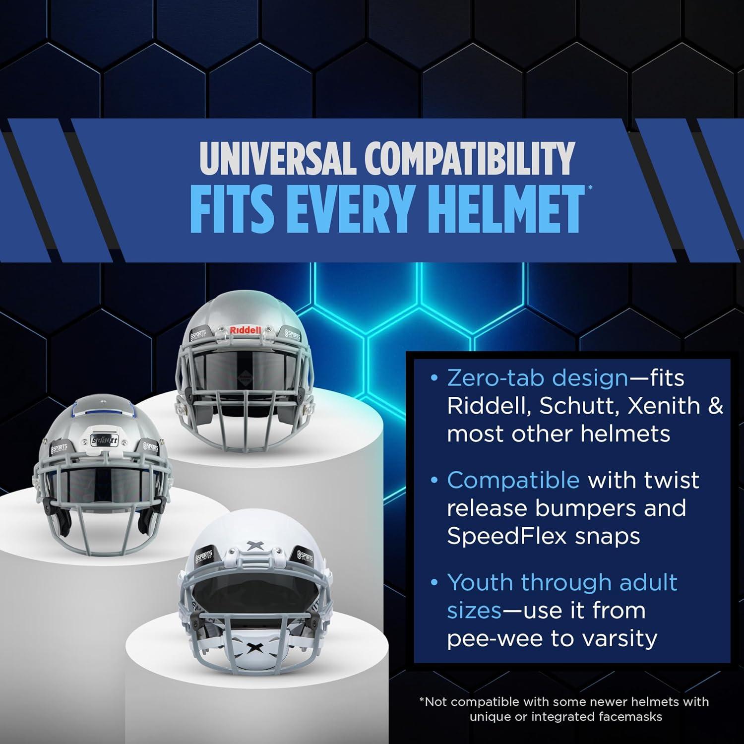Visera Universal para Casco de Fútbol Sports Unlimited - Antiempañante