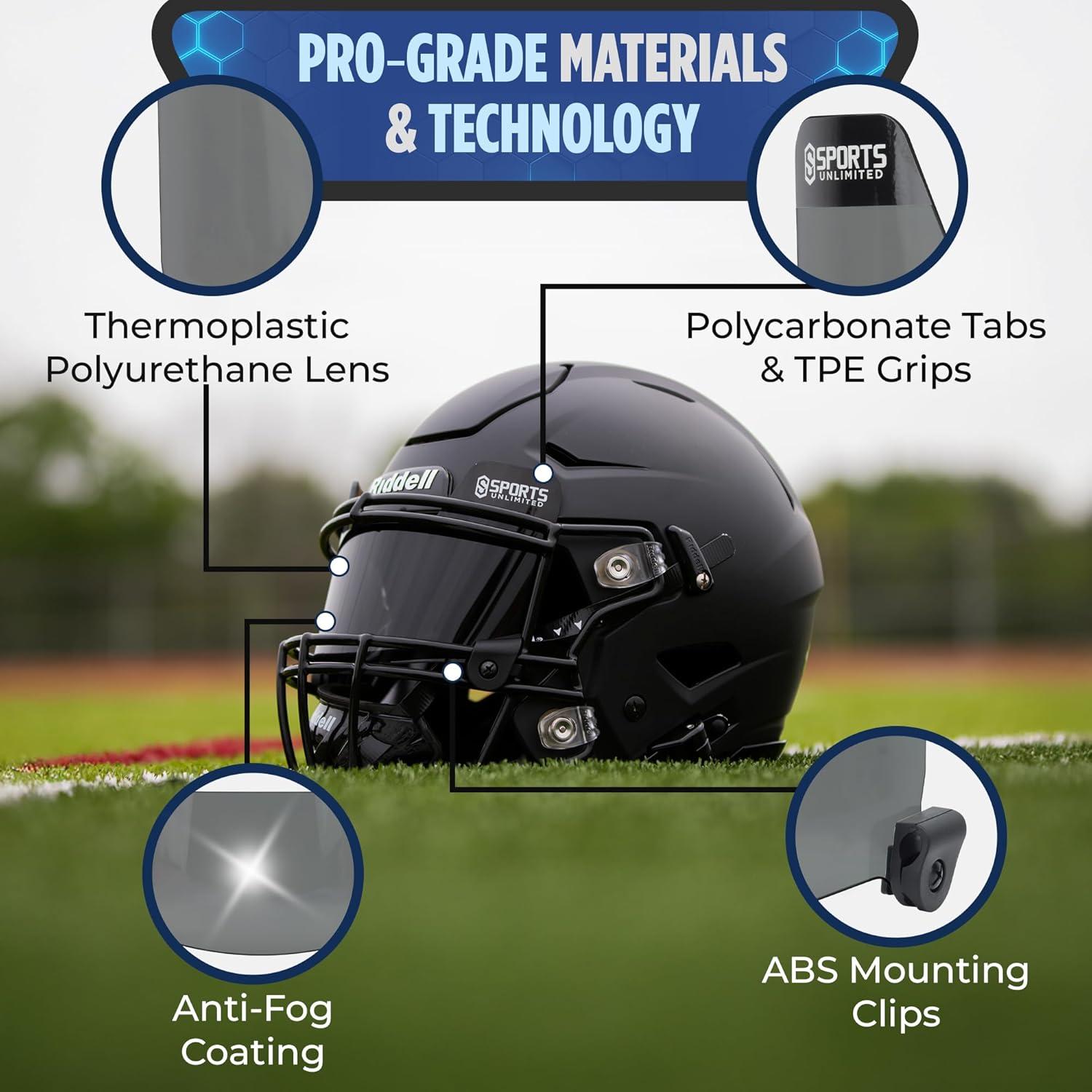 Visera Universal para Casco de Fútbol Sports Unlimited - Antiempañante