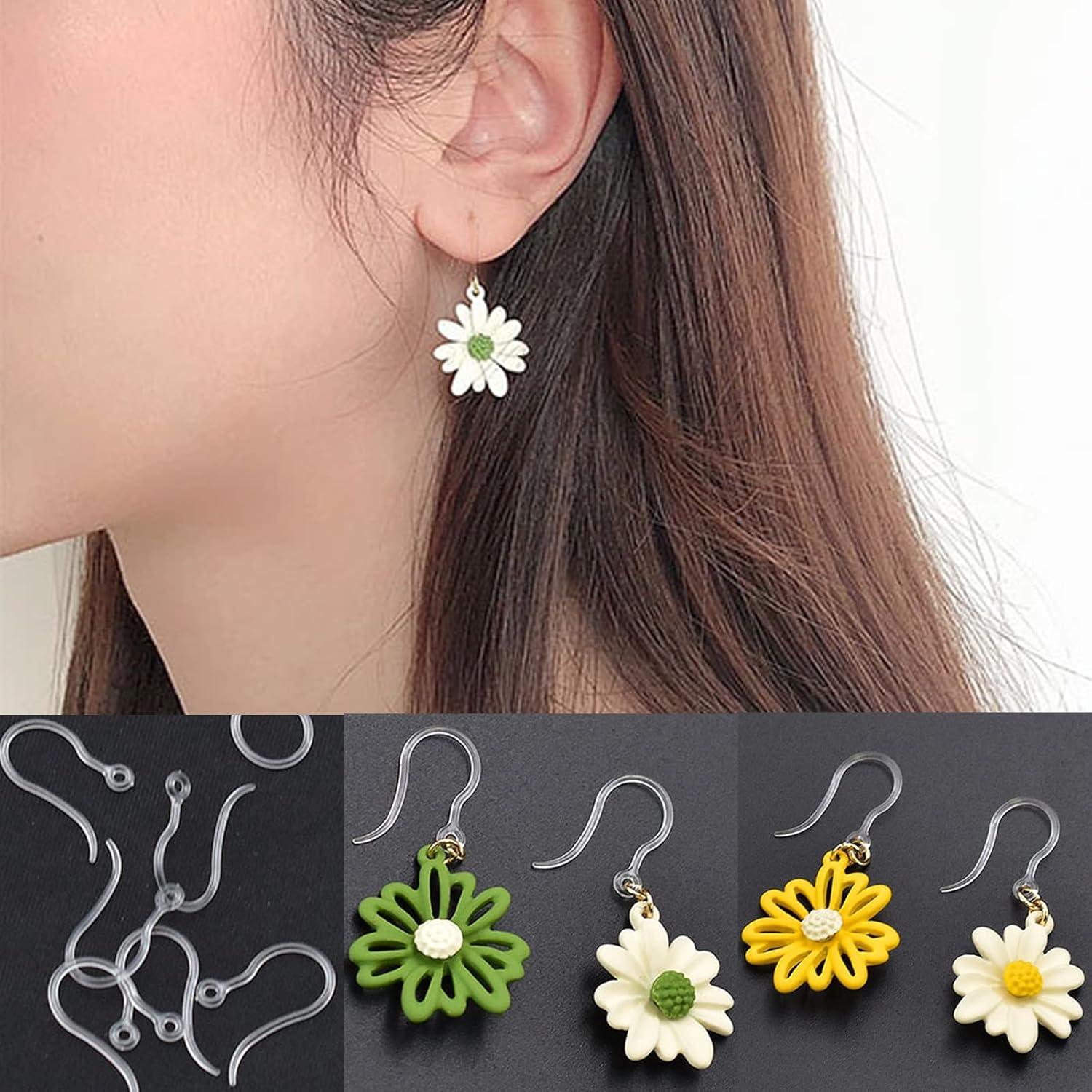 60 Ganchos de Aretes Plásticos Anti-Alergia OwlkOrmy 5 en 1