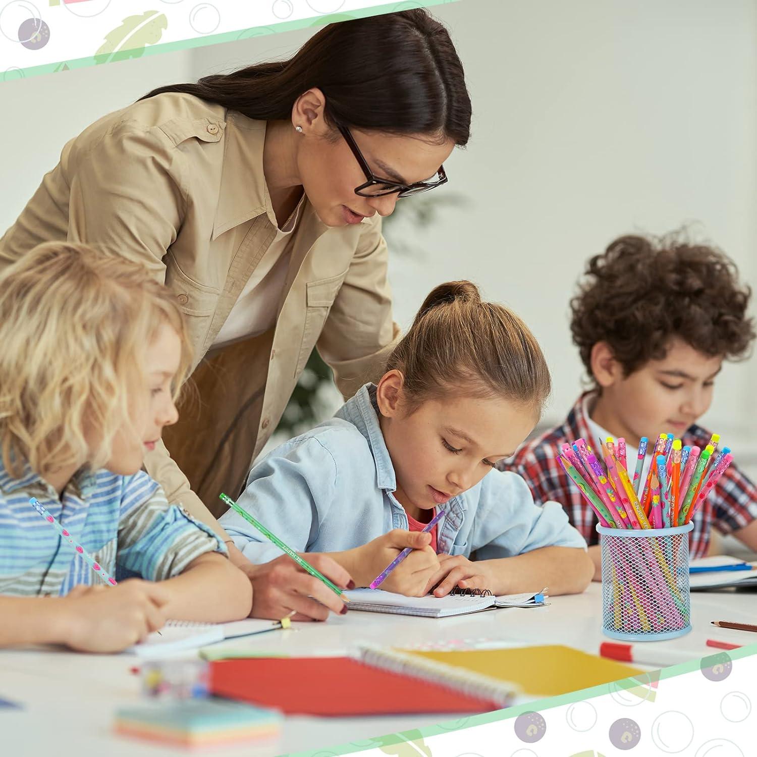 30 Lápices Aromatizados Leinuosen con Borrador y Frutas