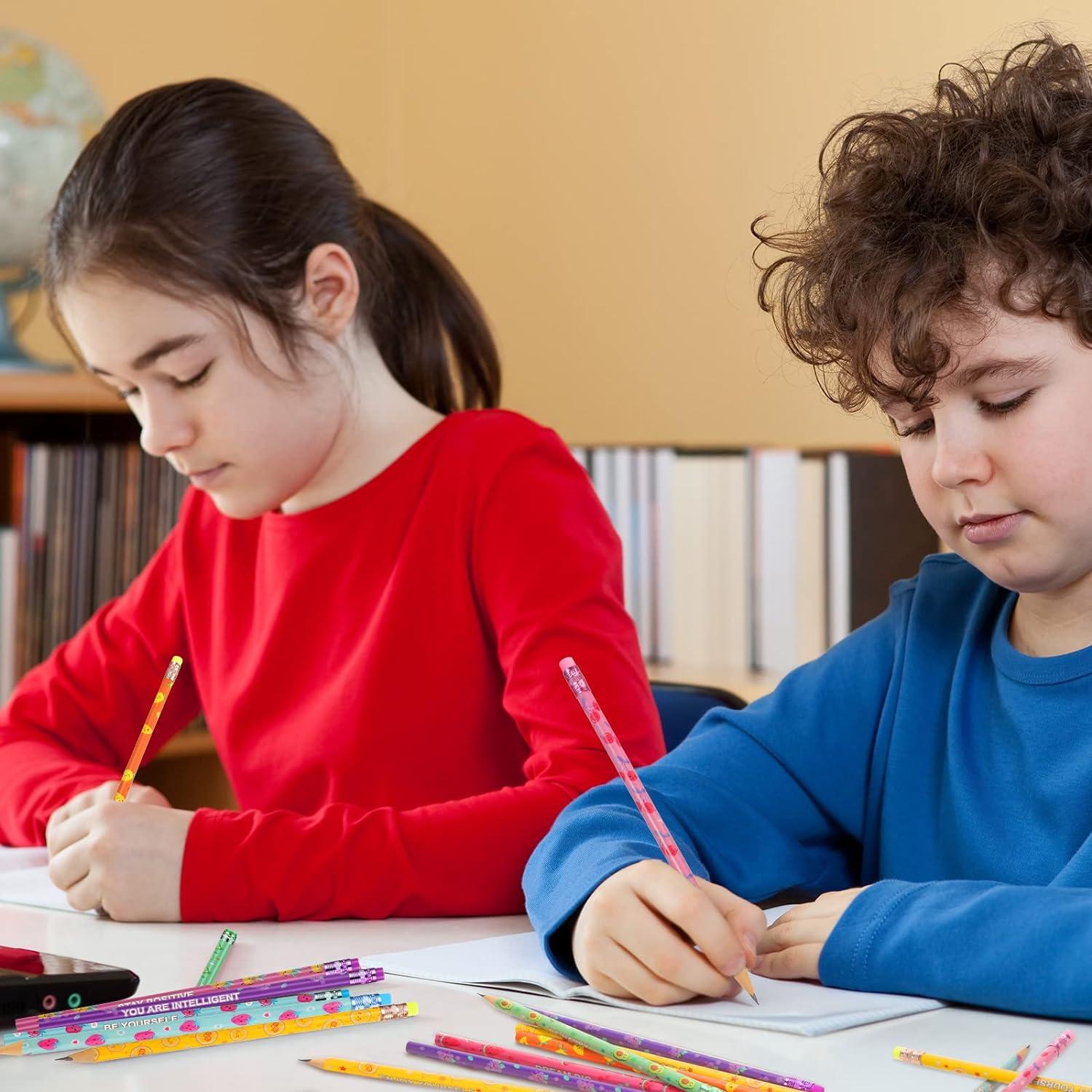 30 Lápices Aromatizados Leinuosen con Borrador y Frutas