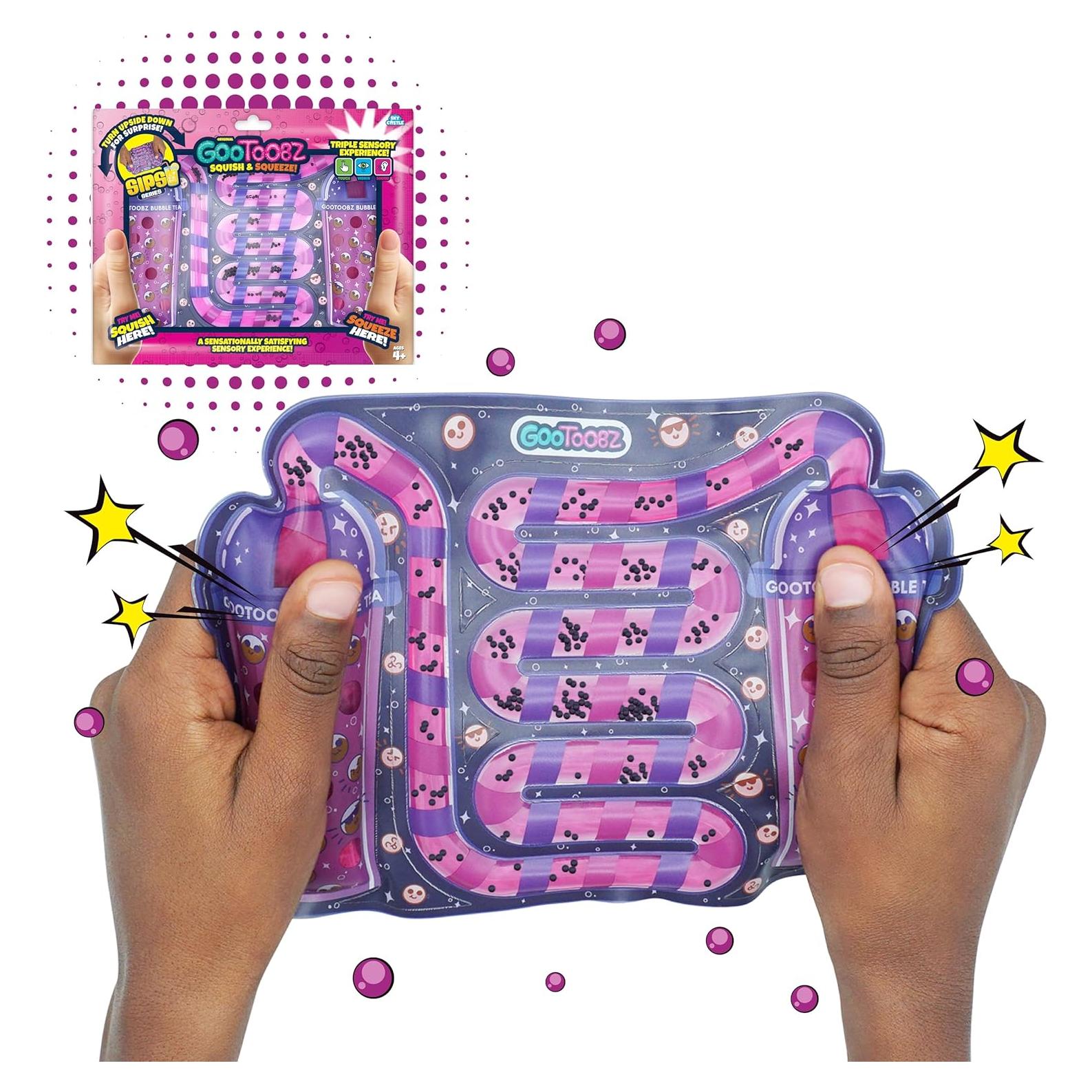 GooToobz Sips Sky Castle - Tubos Sensitivos Squishy Té de Burbuja