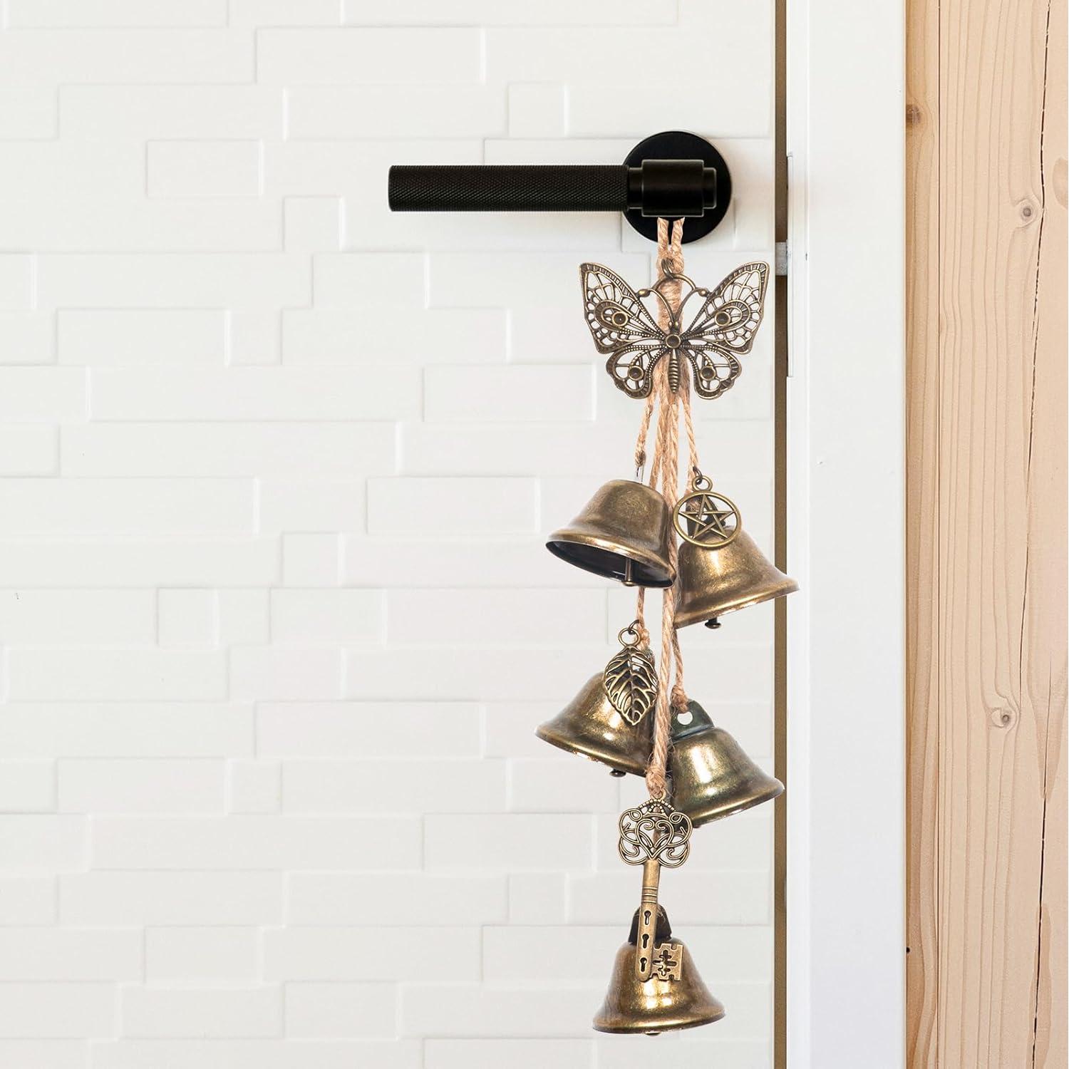 Juego de 2 Campanas de Bruja Ausicfen para Protección del Hogar