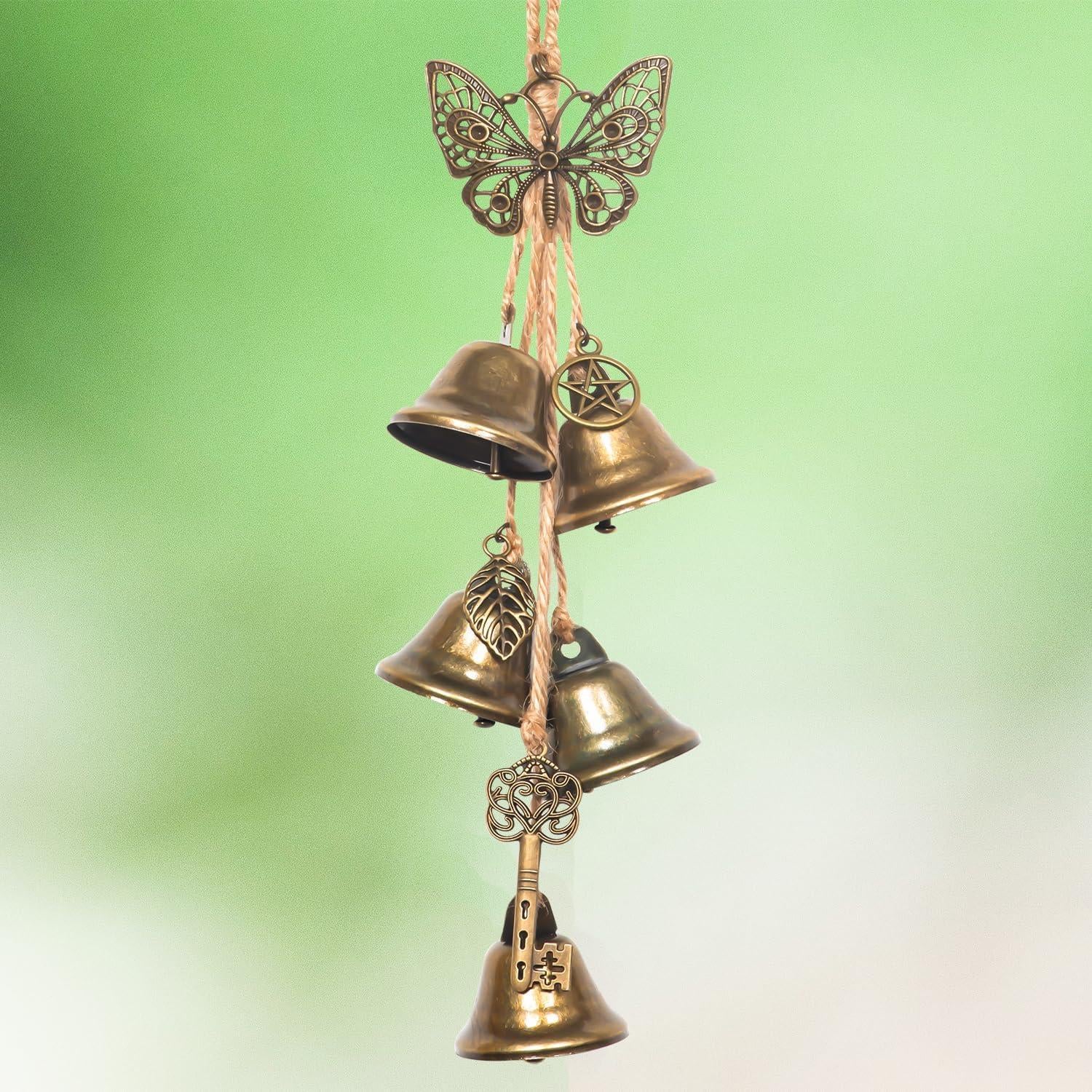 Juego de 2 Campanas de Bruja Ausicfen para Protección del Hogar