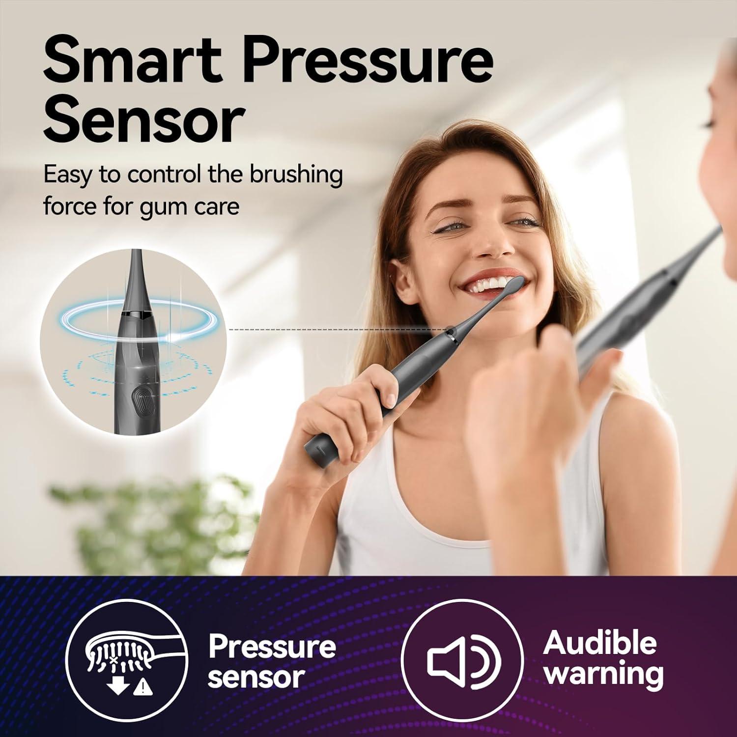 Cepillo de Dientes Eléctrico SEAGO SG-2752 con 8 Cabezas y Sensor