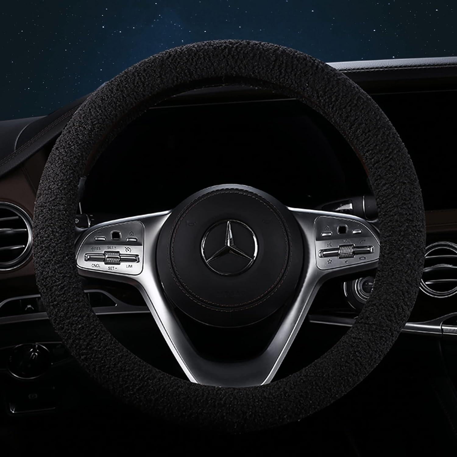 Cubierta de Volante de Invierno HighnessHwoo TEDDY Negra 37.5-38.5cm