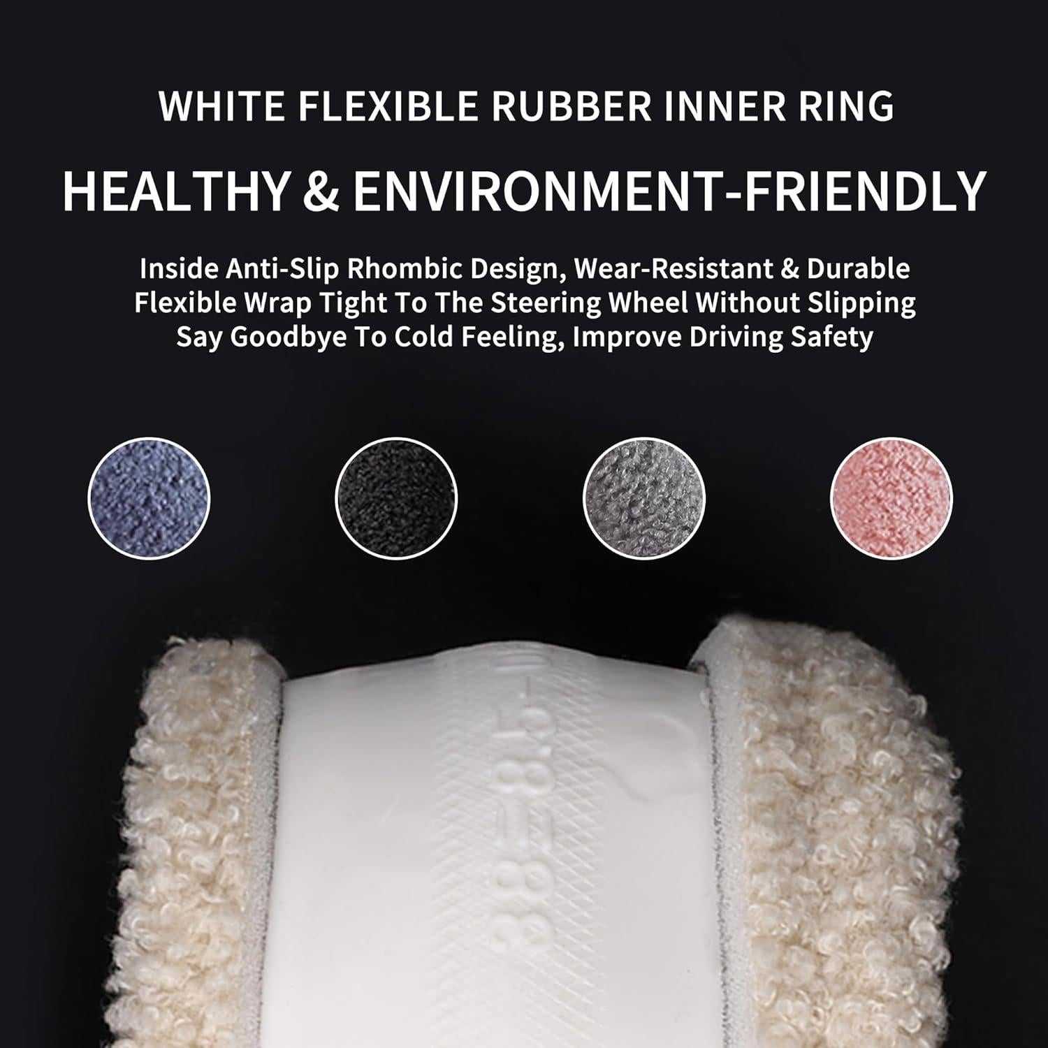 Cubierta de Volante de Invierno HighnessHwoo TEDDY Negra 37.5-38.5cm