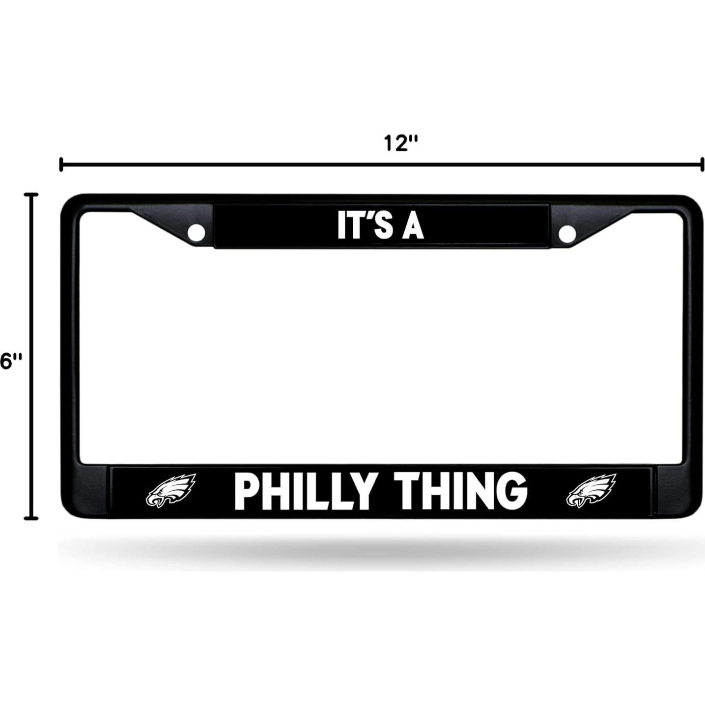 Marco de Auto Rico Industries NFL 30x15 cm Negro Cromado