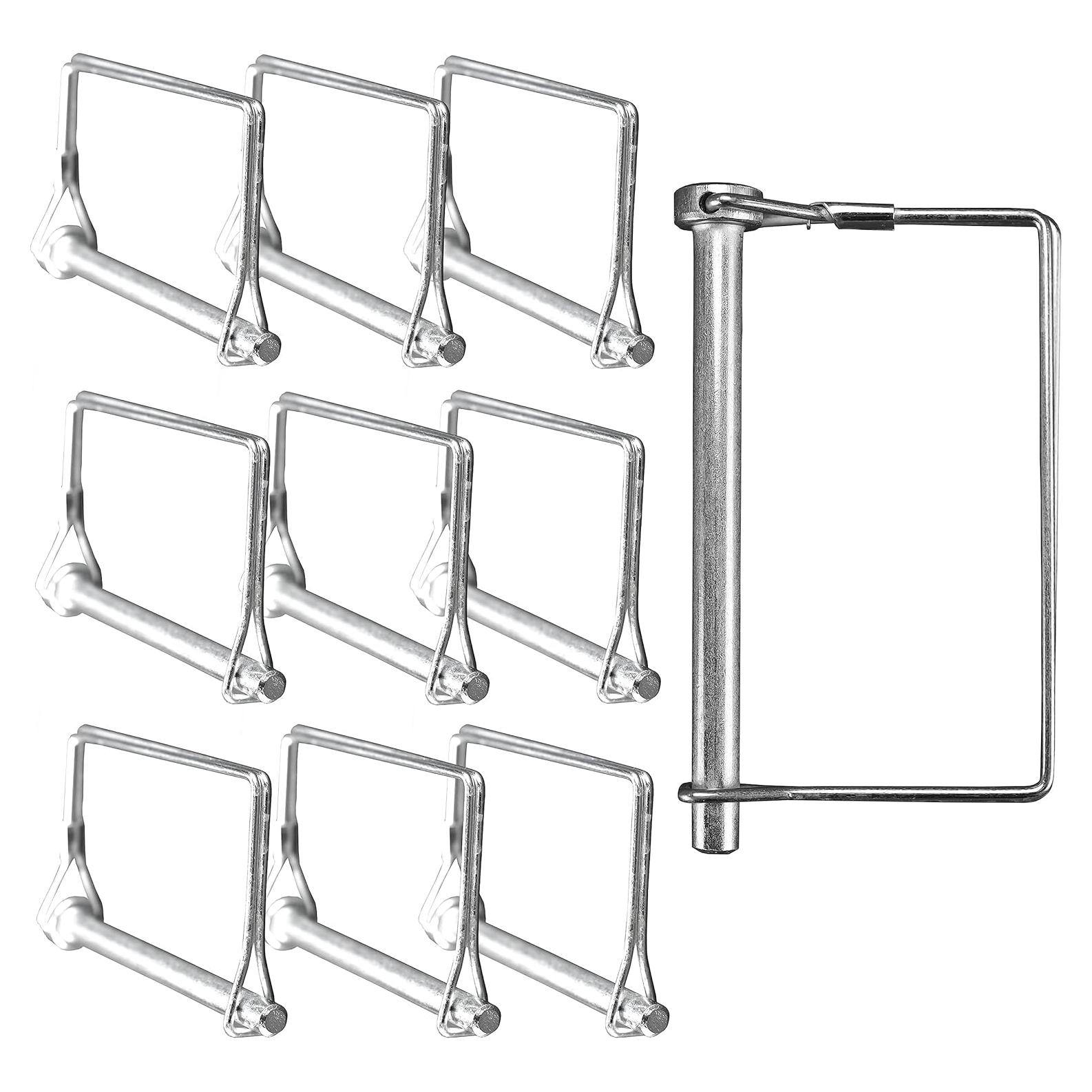 Paquete de 10 pines de bloqueo Harrier 0.79 cm x 10.16 cm acero