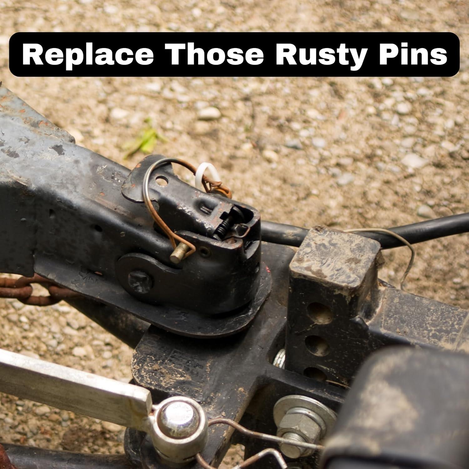 Paquete de 10 pines de bloqueo Harrier 0.79 cm x 10.16 cm acero