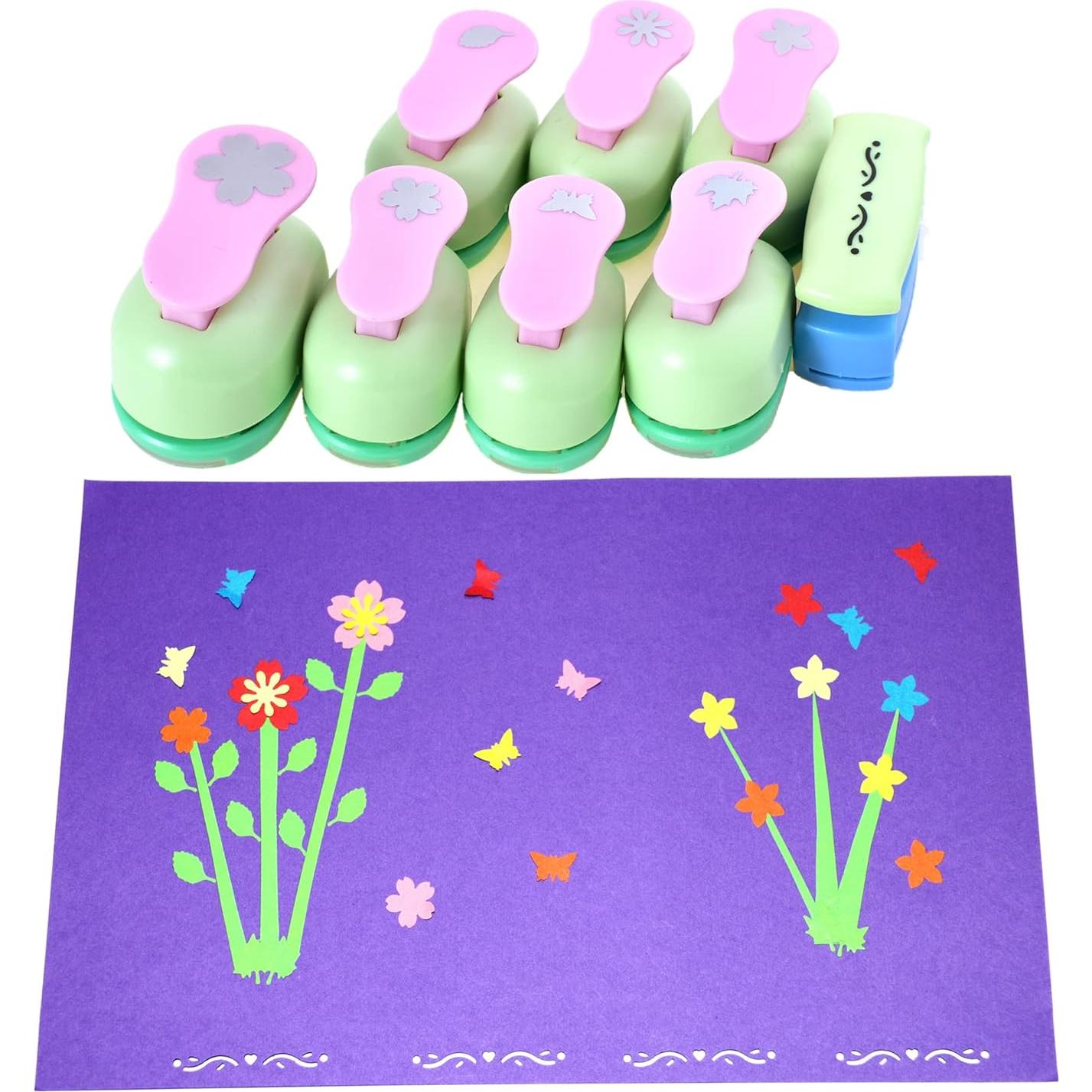 Juego de Troqueles de Papel 8 en 1 Kawendite - Flores y Mariposas