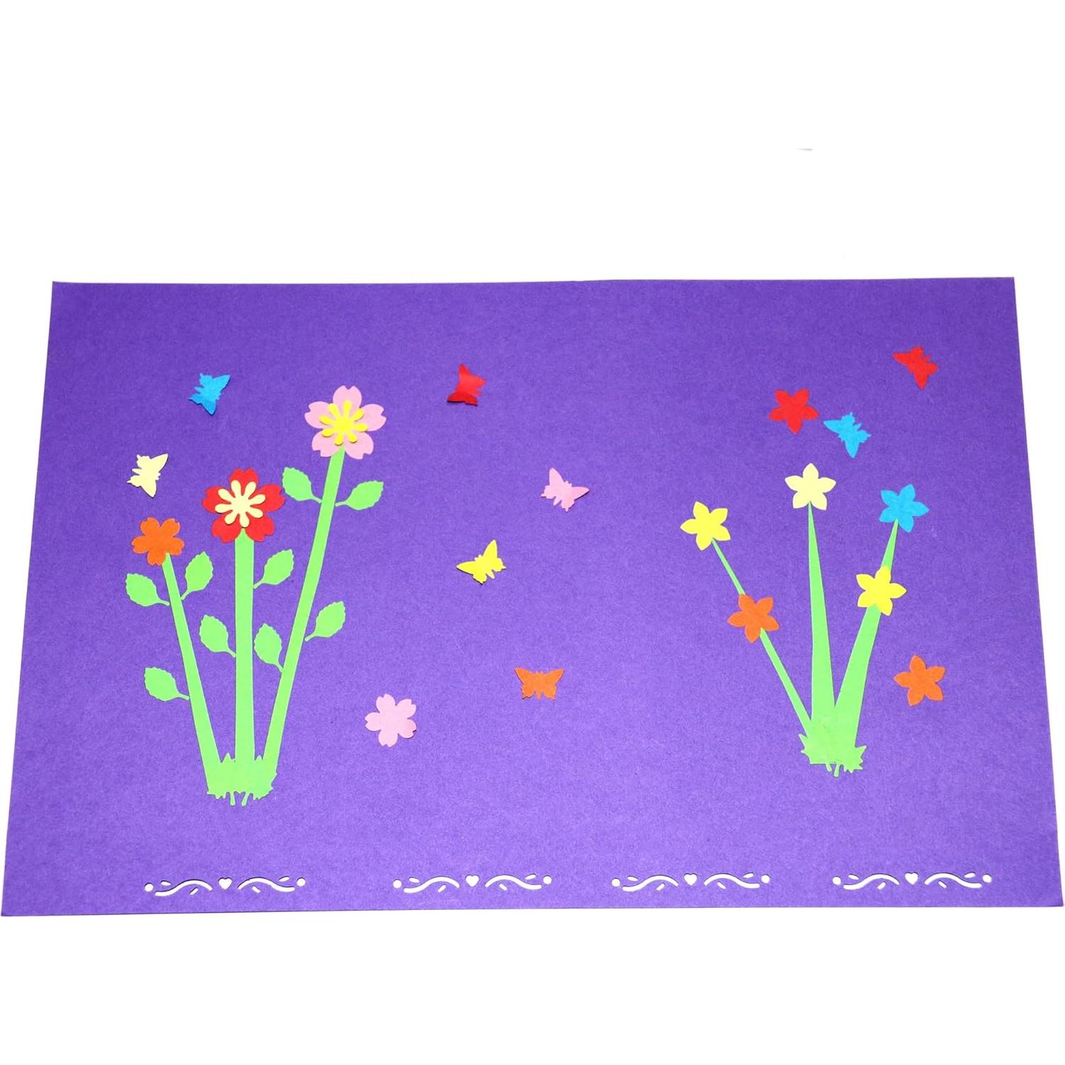 Juego de Troqueles de Papel 8 en 1 Kawendite - Flores y Mariposas