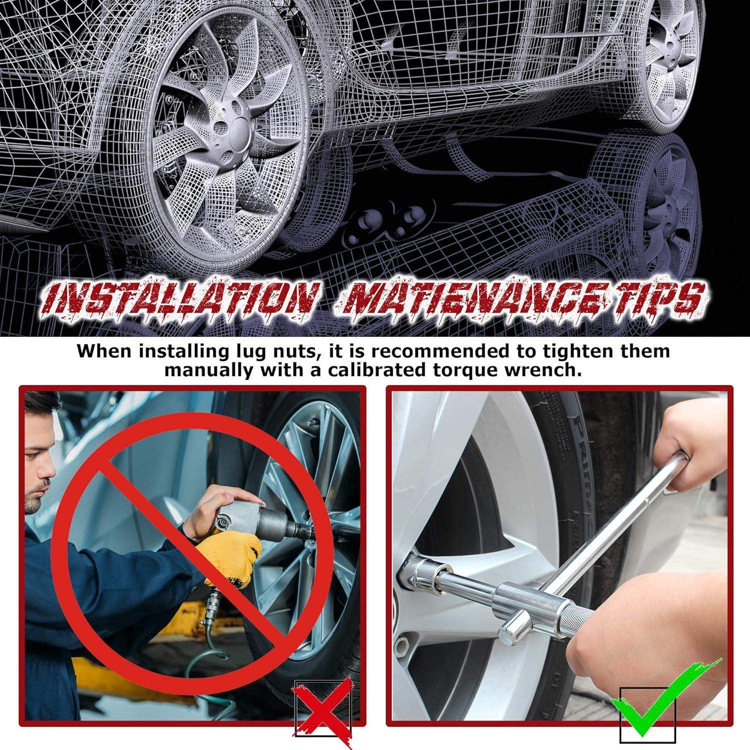 Tuercas de Rueda Acorn Richeer 14x1.5 Cromadas 20PCS