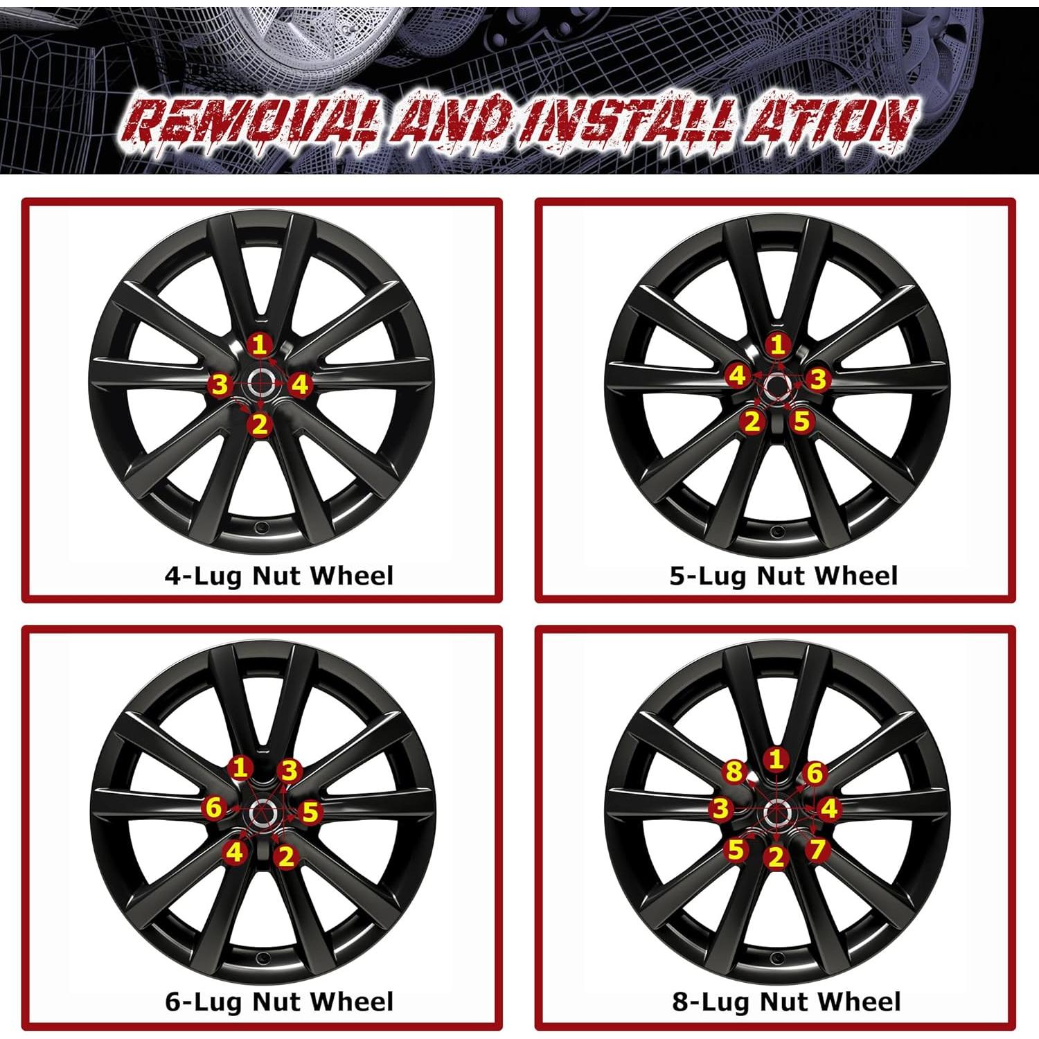 Tuercas de Rueda Acorn Richeer 14x1.5 Cromadas 20PCS