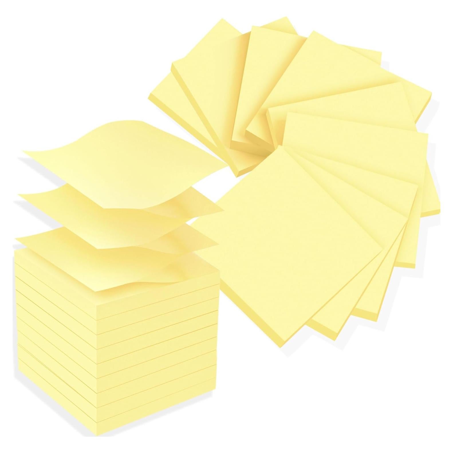 Notas Adhesivas Pop Up TKTB 3x3 Amarillo 18 Hojas