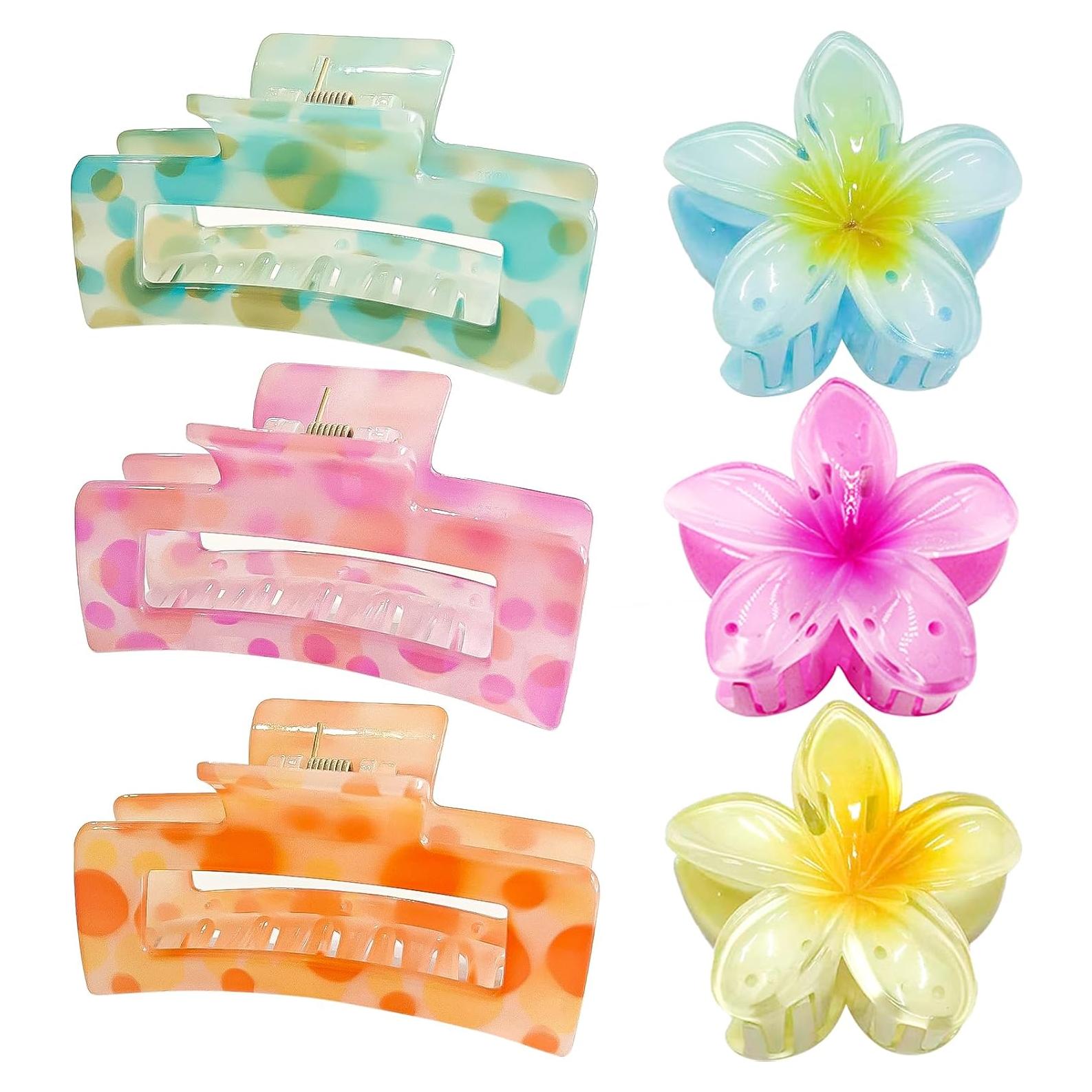 Clips de Garra de Flor ISCRM para Cabello Grueso y Fino