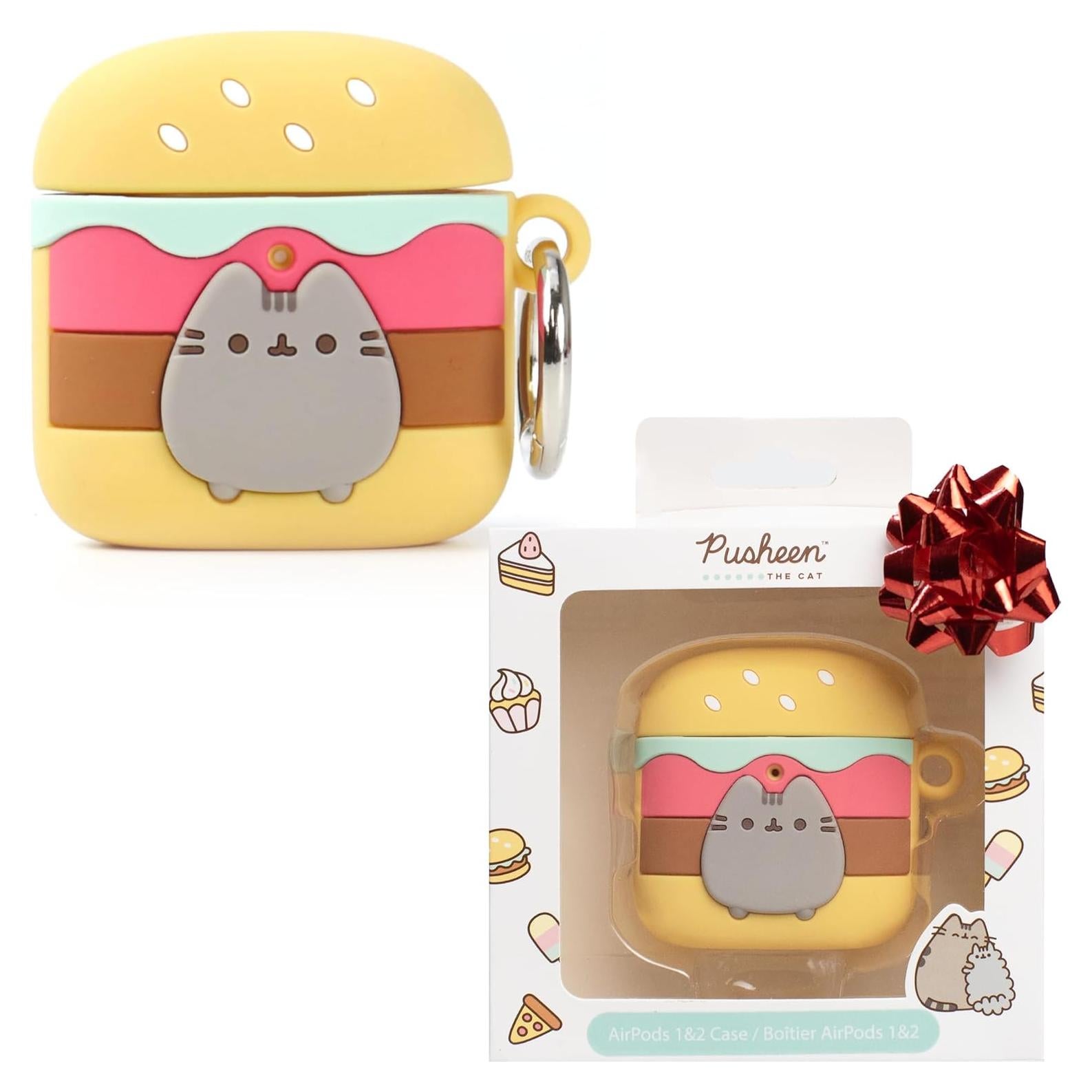 Funda Silicona iFace Pusheen para AirPods 1 y 2 - Hamburguesa