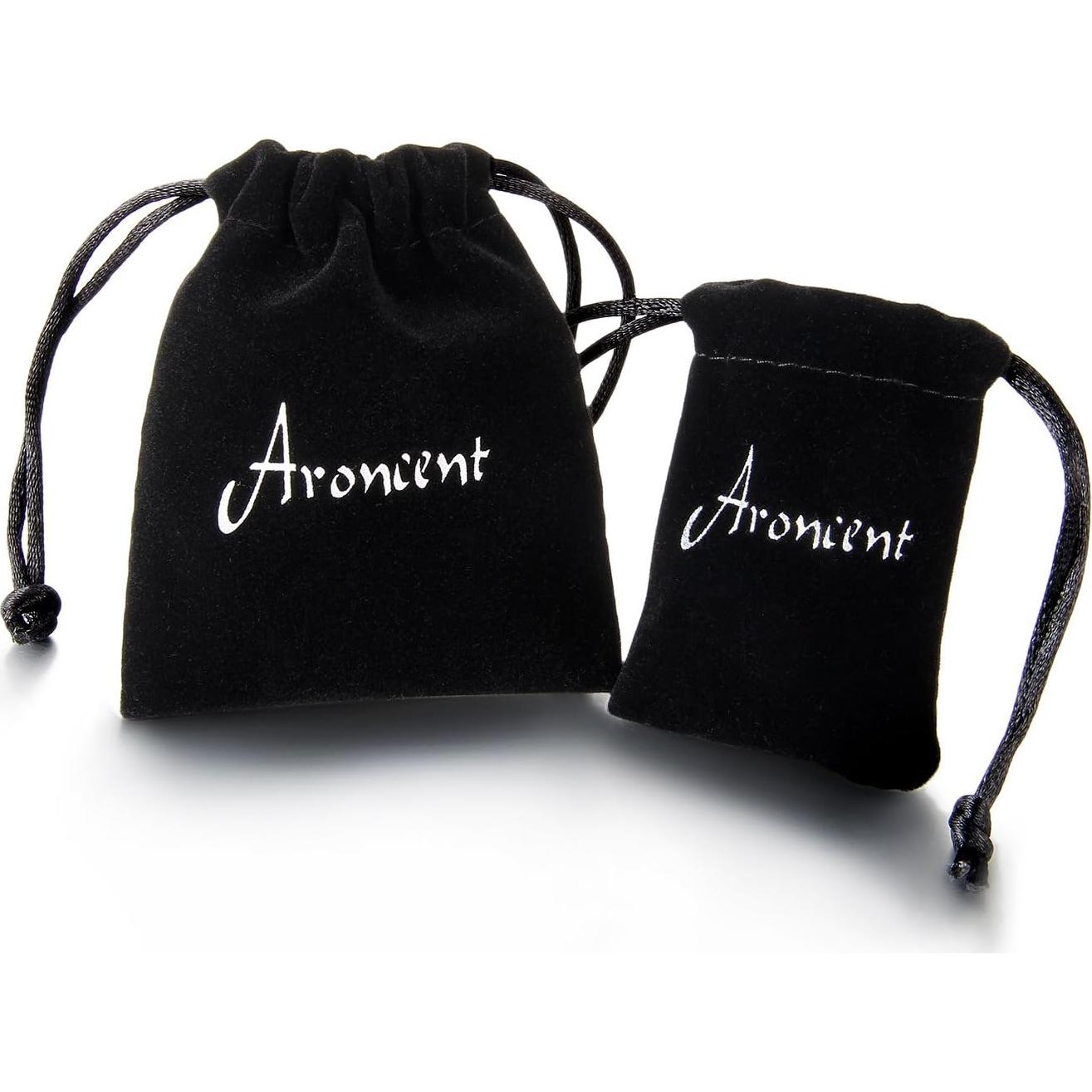 Pendientes de Aro Huggie Acero Inoxidable Aroncent - Set 8 Pairs 12mm