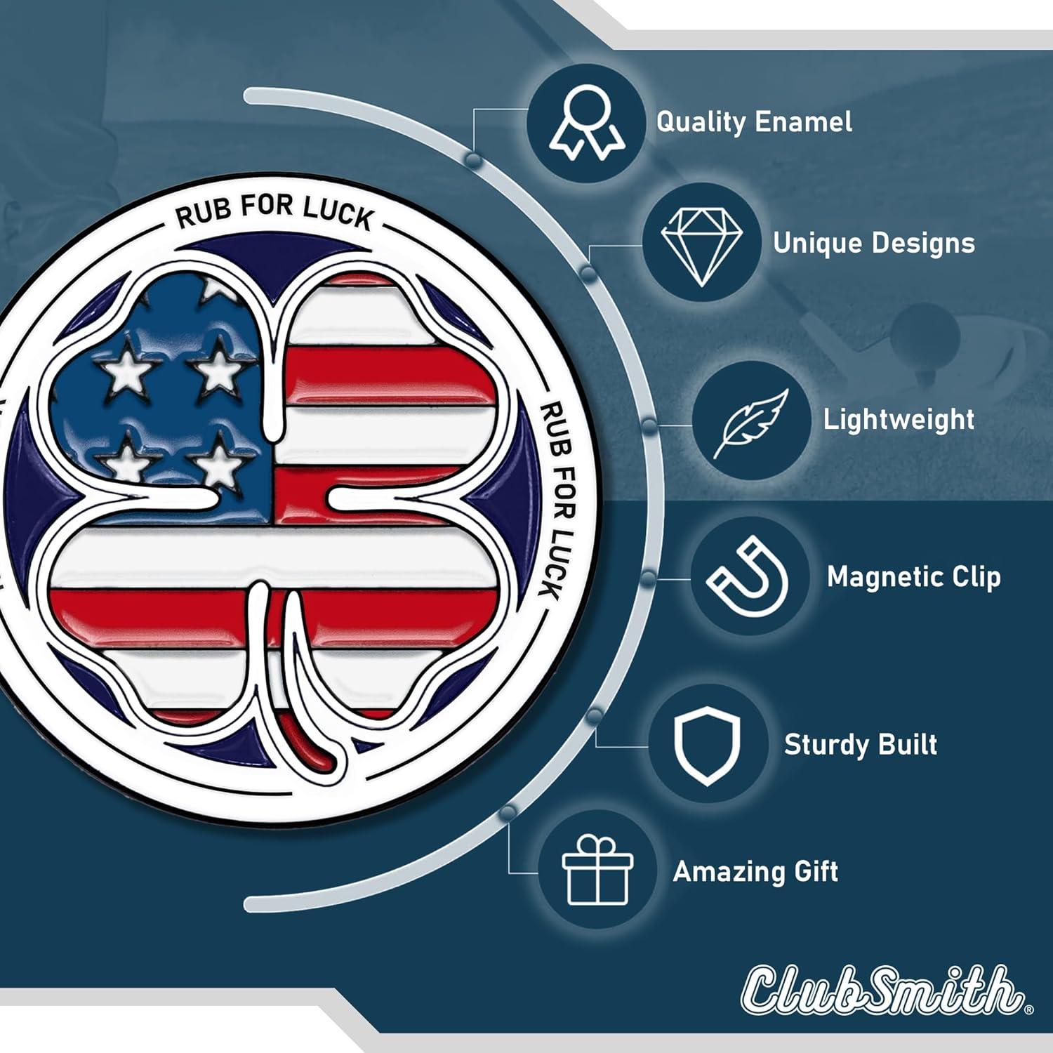 Marcador de Pelota de Golf ClubSmith® con Clip Magnético 3.18 cm