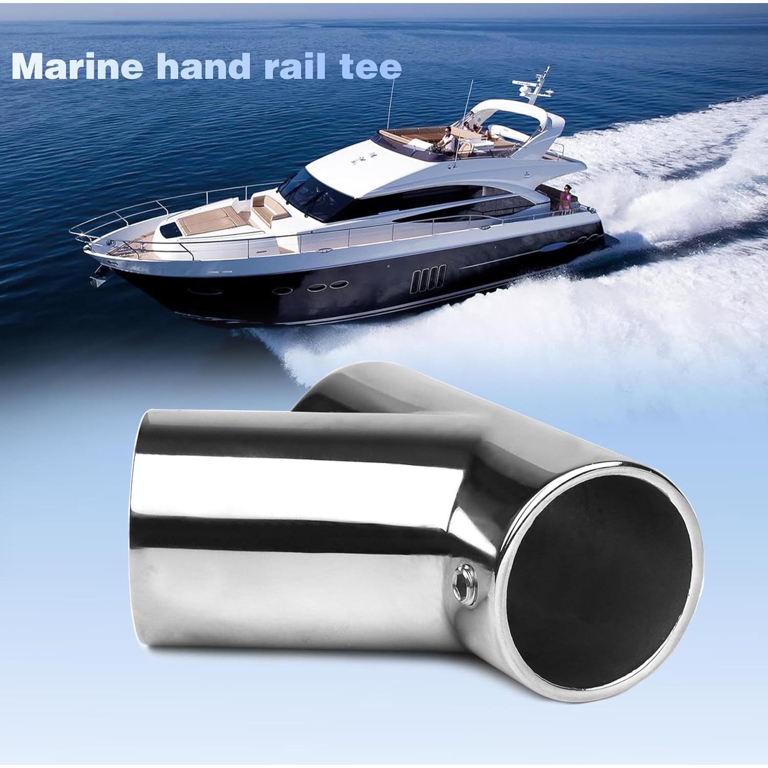 Accesorio de T de Pasamanos YANYUCB Acero Inoxidable 316 - Paquete de 2