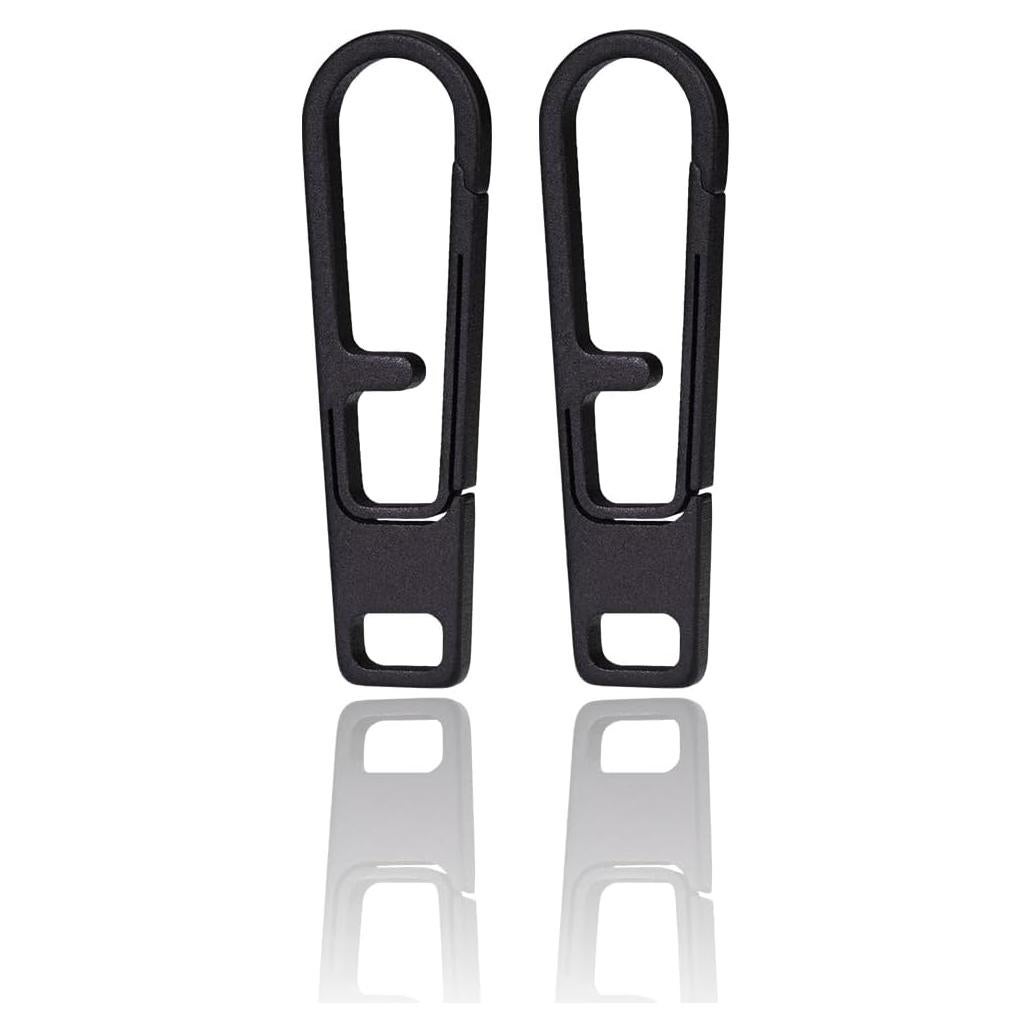 Tiradores de Cremallera de Titanio Tikidesign 2PCS Universal Negro