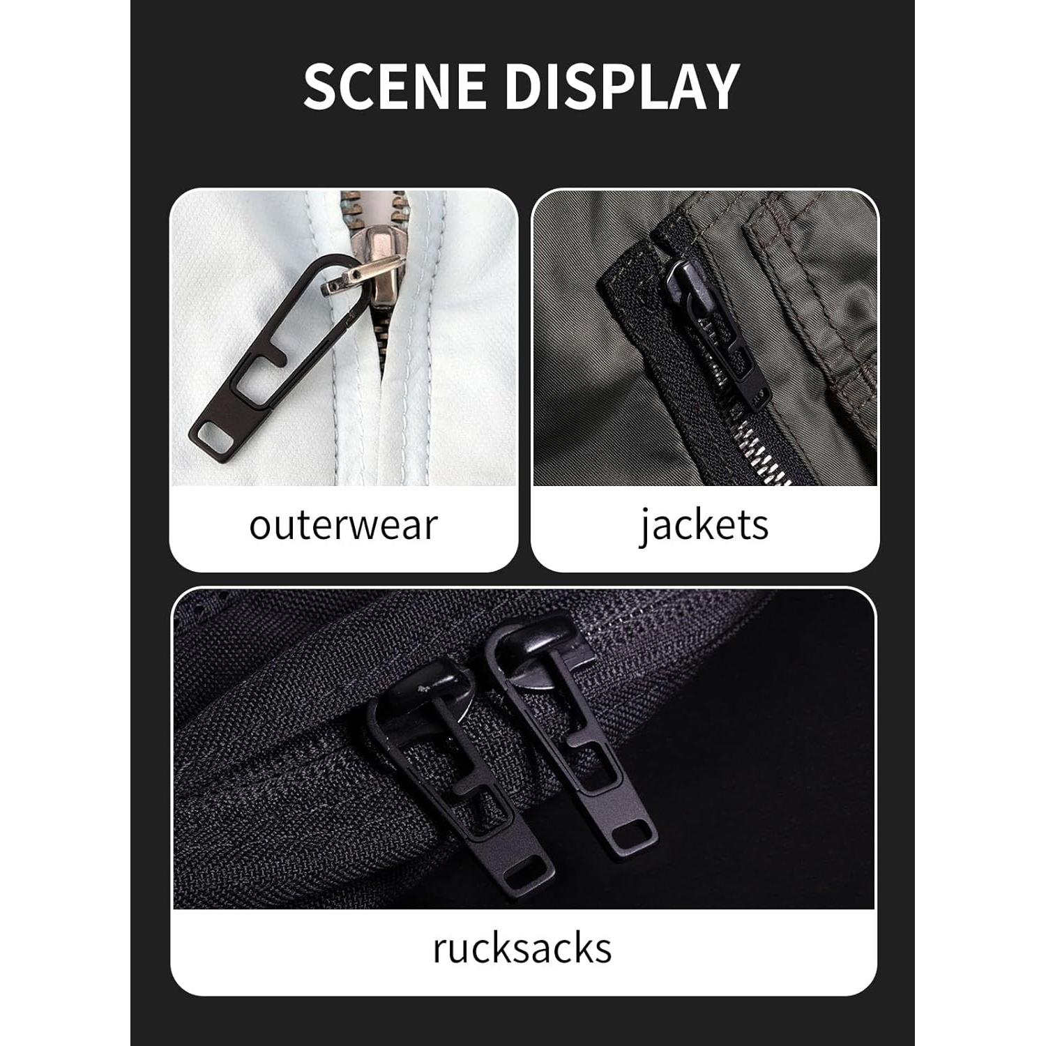 Tiradores de Cremallera de Titanio Tikidesign 2PCS Universal Negro