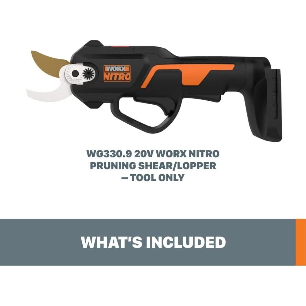 Tijera de Podar Worx NITRO 20V WG330.9 - Cortadora Bypass