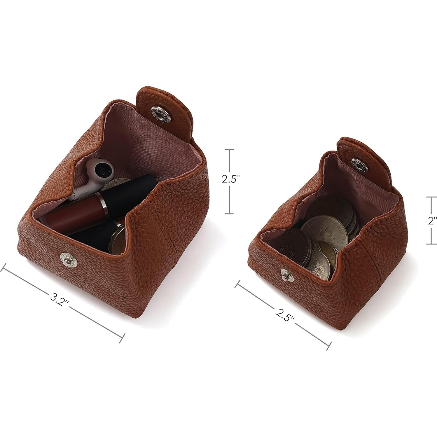 Monedero de Cuero Genuino Cockatoo Grande Negro