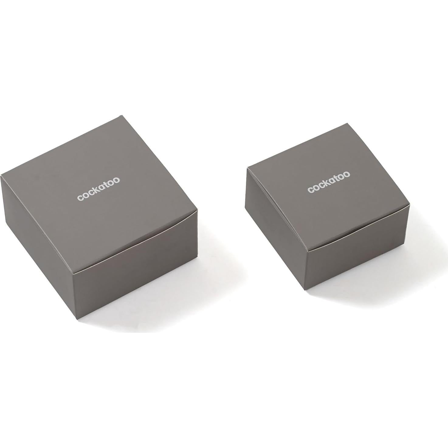 Monedero de Cuero Genuino Cockatoo Grande Negro