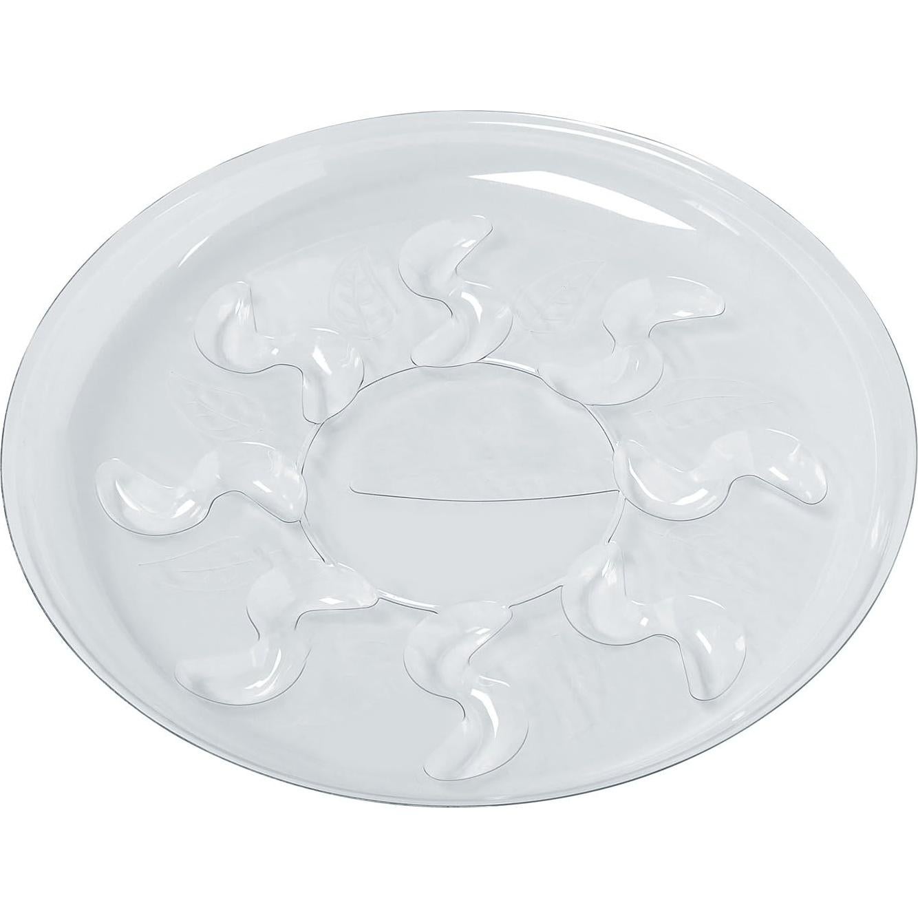 Plato de Plástico Claro Idyllize 6 Piezas 15.24 cm para Macetas