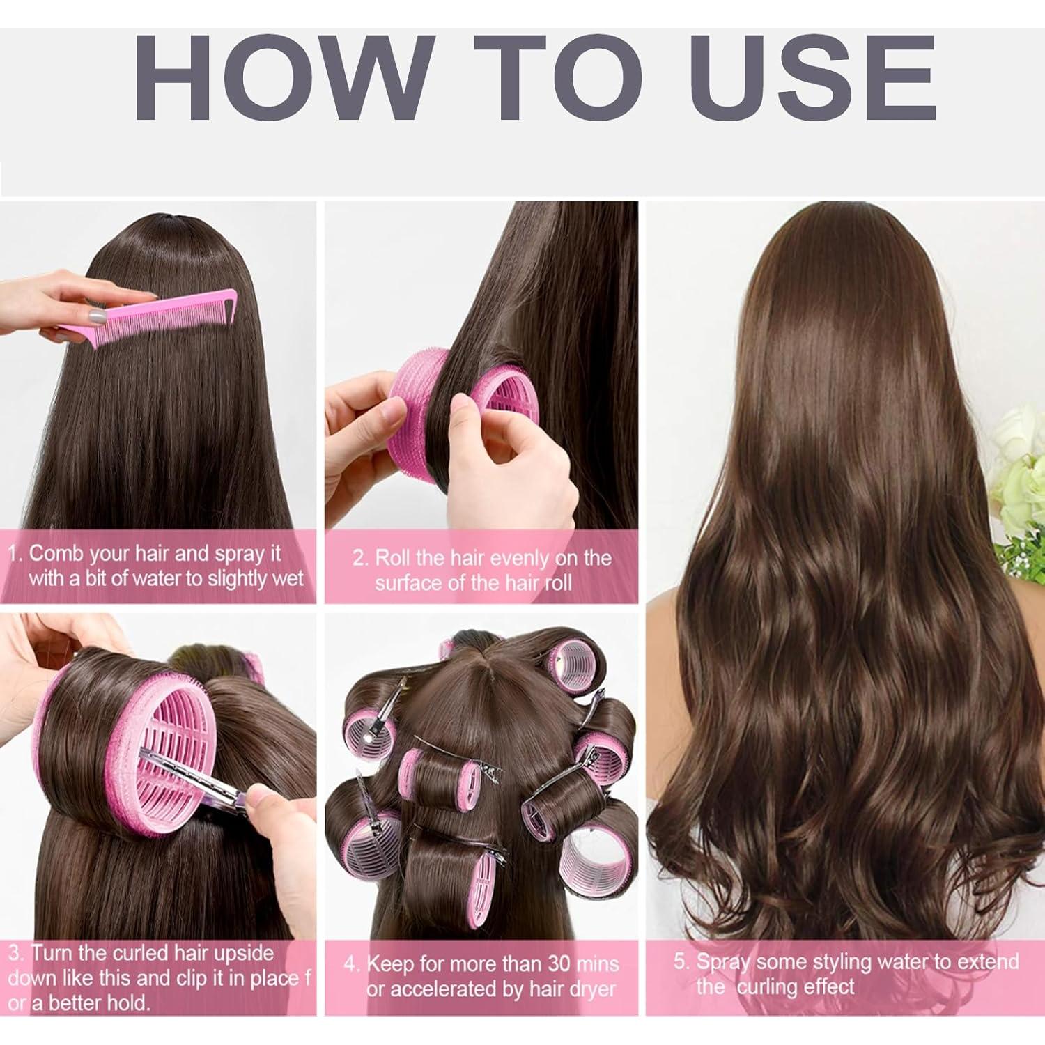 Juego de Rulos para Cabello ROPIKIS 18 Piezas Sin Calor