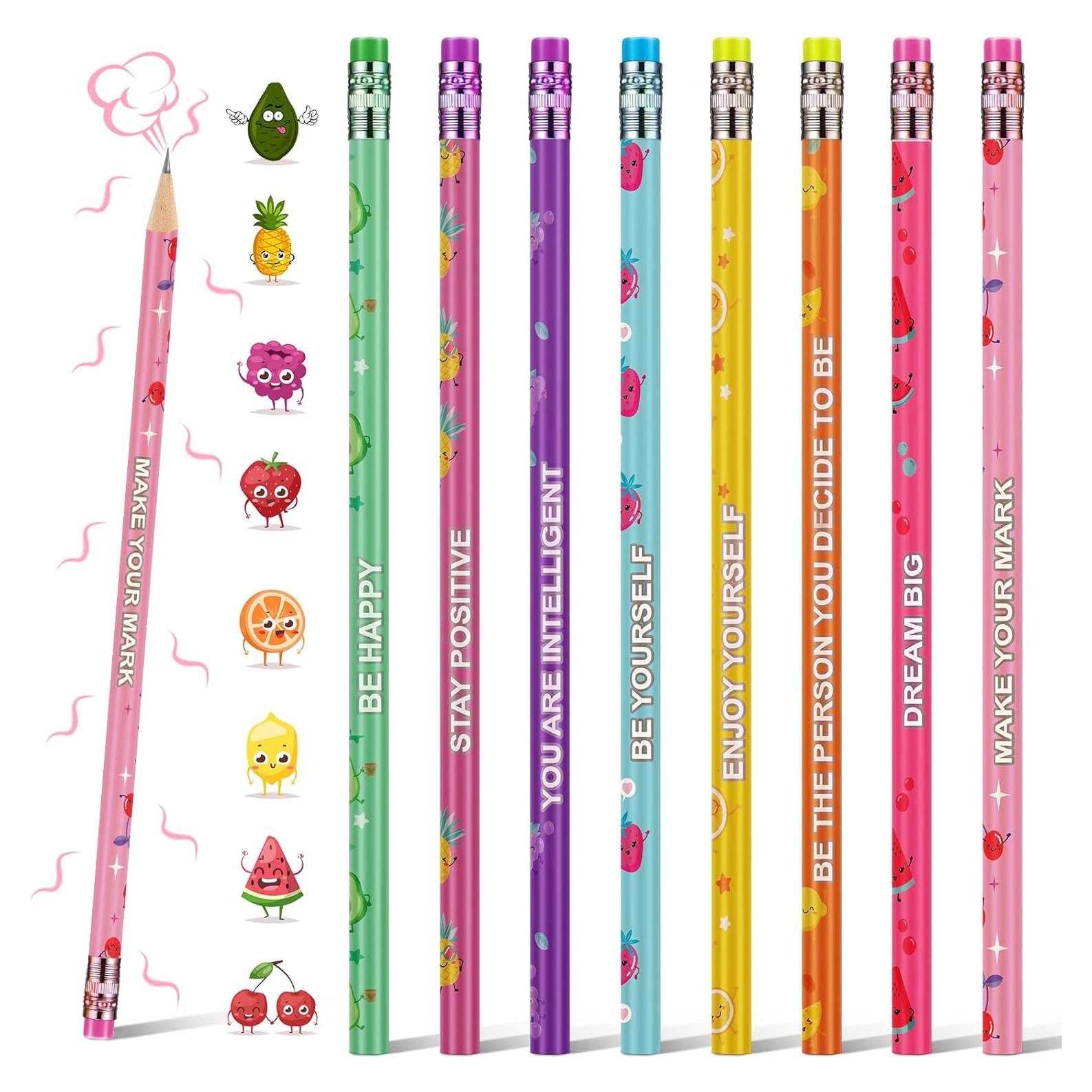 Lápices Aromatizados Leinuosen 48 Pcs Motivacionales para Niños