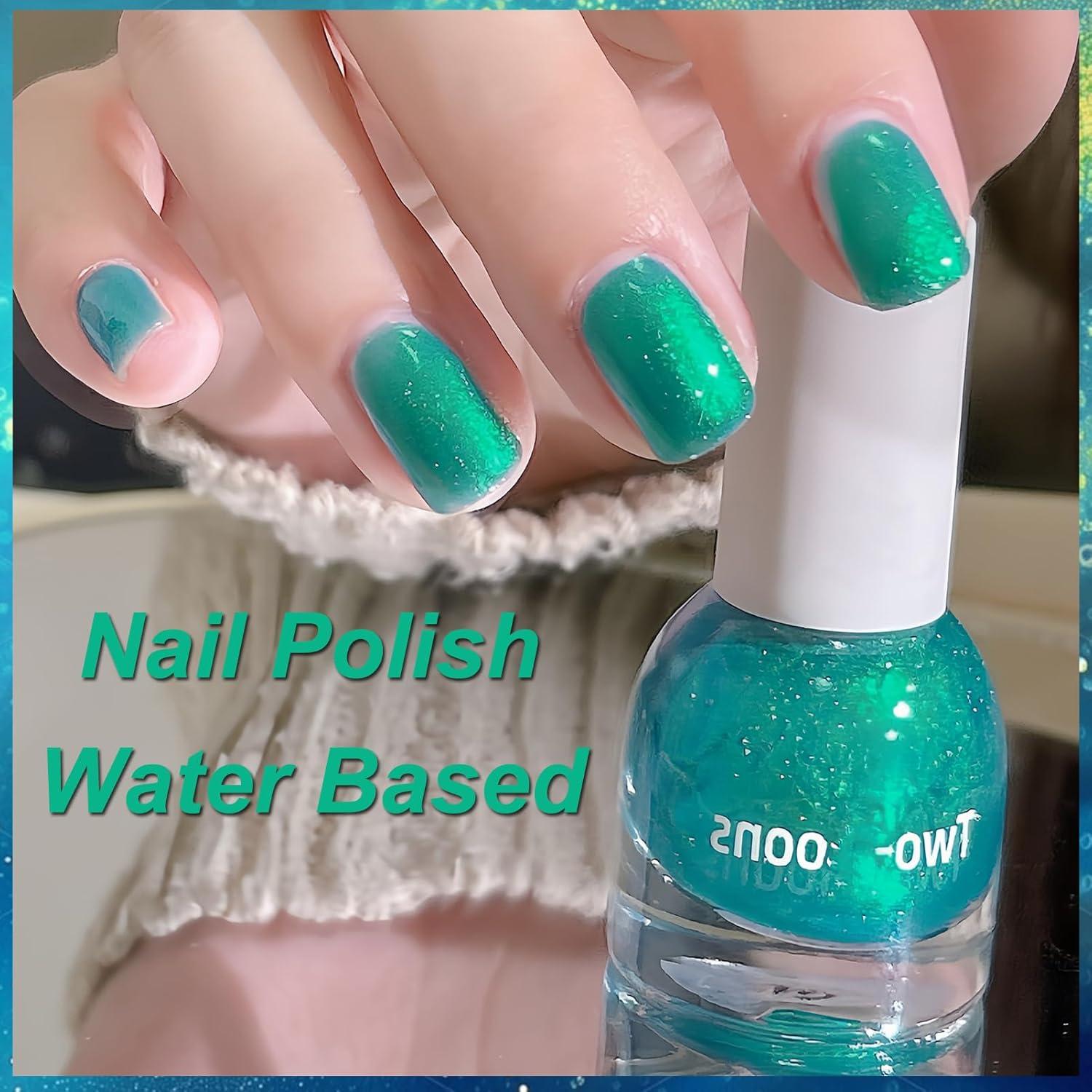 Esmalte de Uñas Verde Aurora KAHSOSE 10ML Efecto Cromado