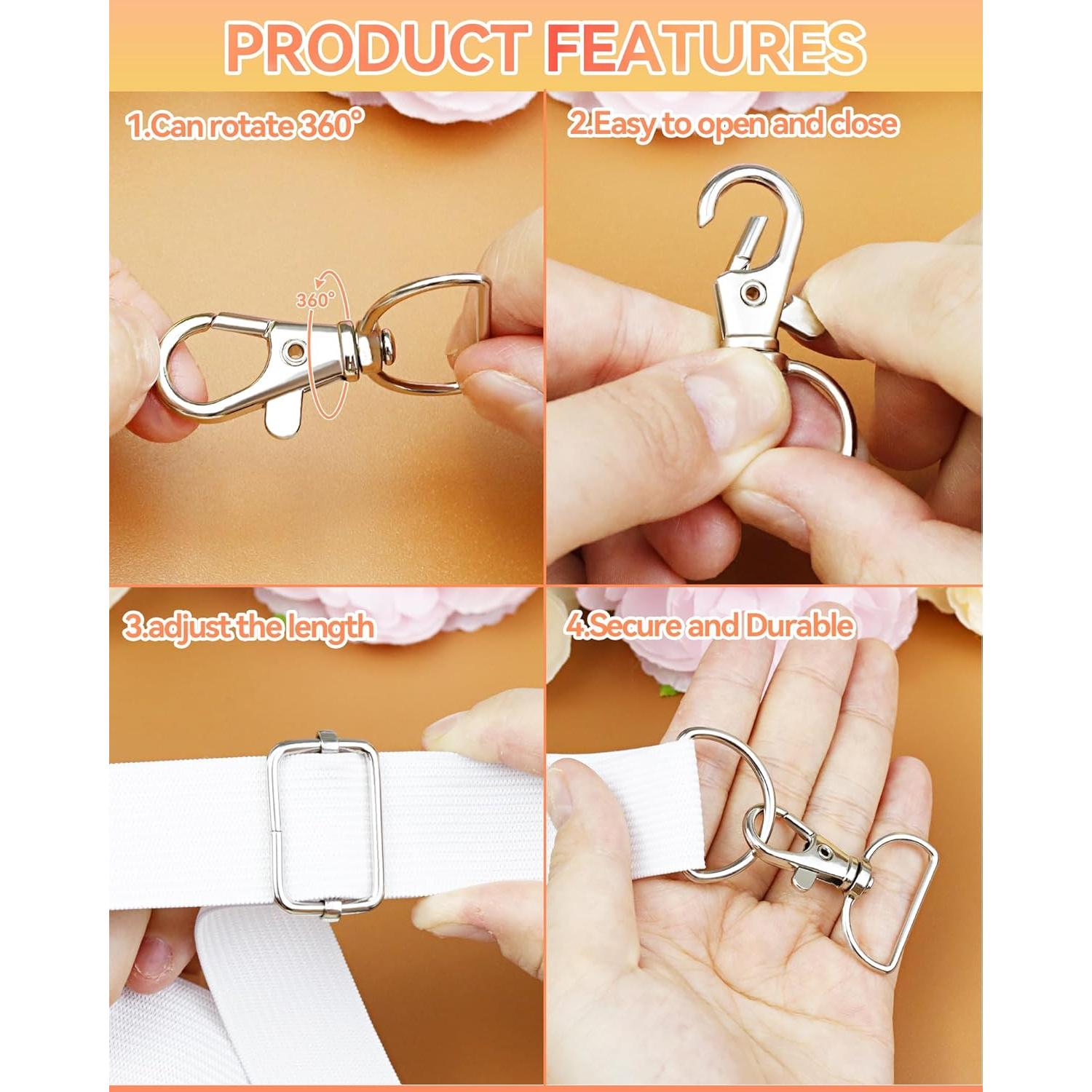 Kit de 90 Ganchos Giratorios FIVEIZERO - Hardware para Bolsos