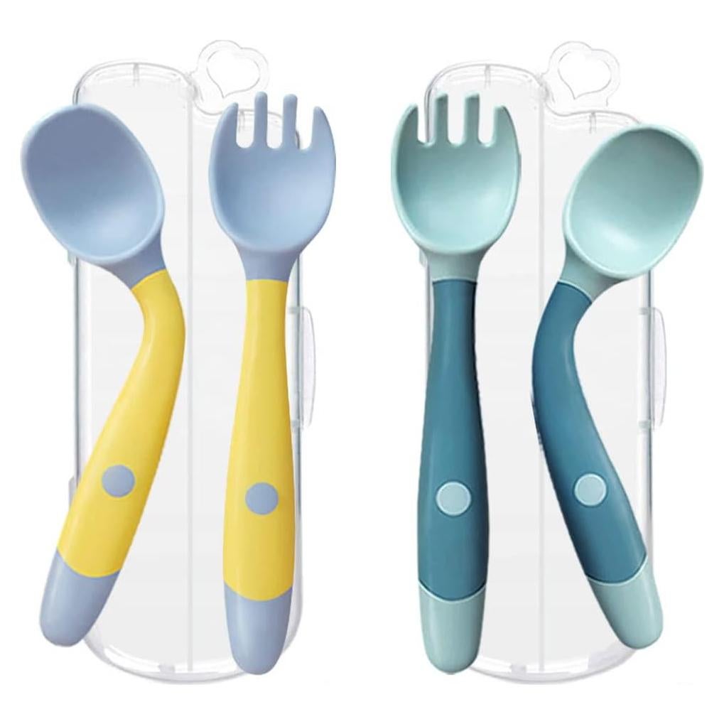 Utensilios para Niños NeigeTec - Cuchara y Tenedor Flexibles