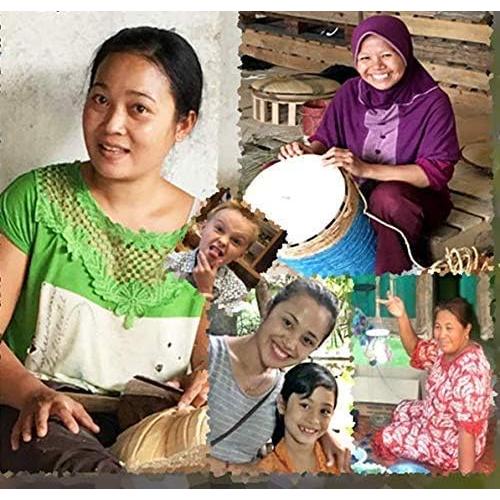 Campana de Viento Bellaa 43 cm Capiz Conchas Marinas Azul