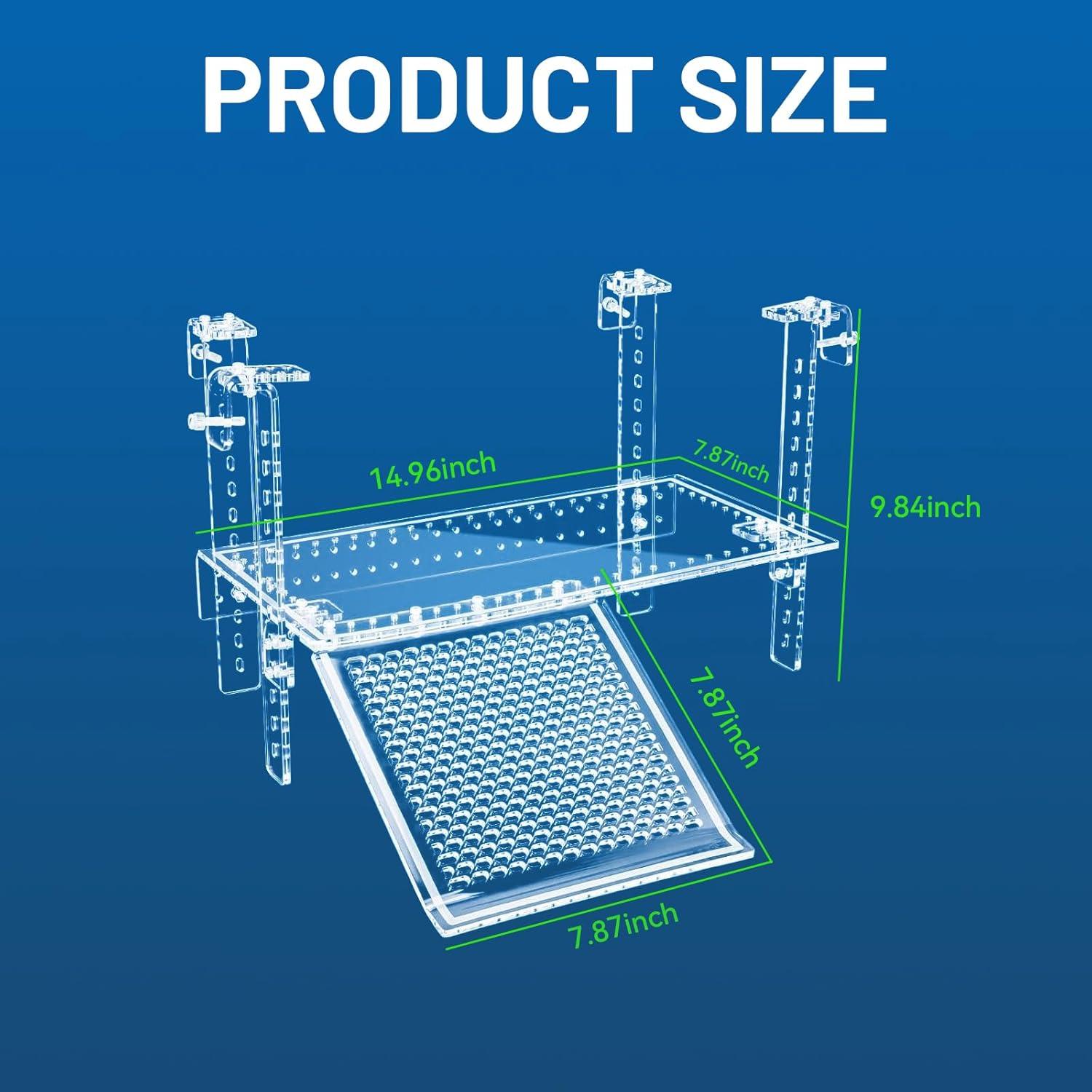 Plataforma de Sol para Tortugas AnRui Acrílico Super Grande