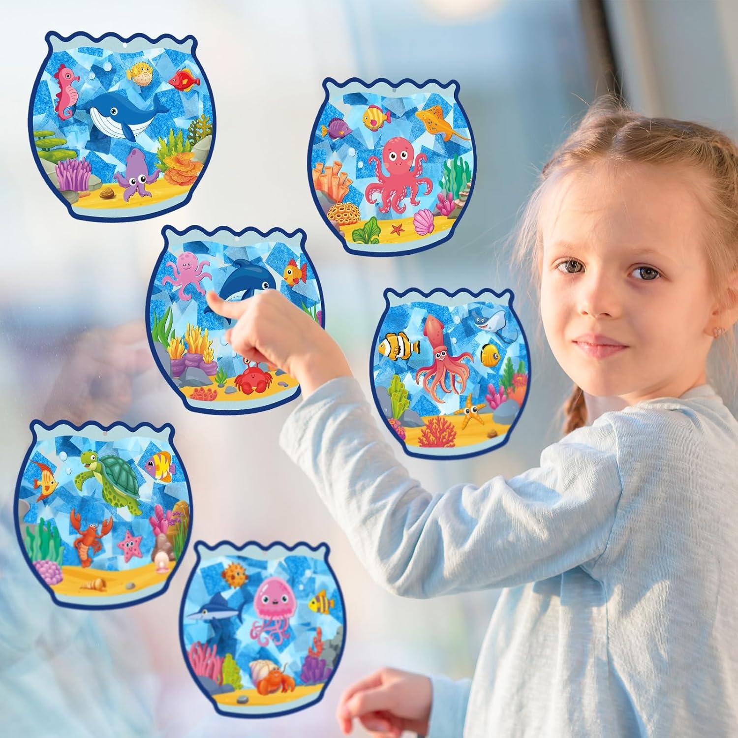 Kits de Manualidades en Papel Supervitae - 24 Sets Pecera DIY