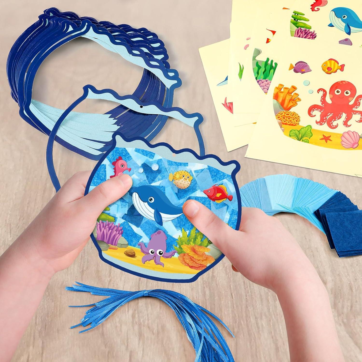 Kits de Manualidades en Papel Supervitae - 24 Sets Pecera DIY