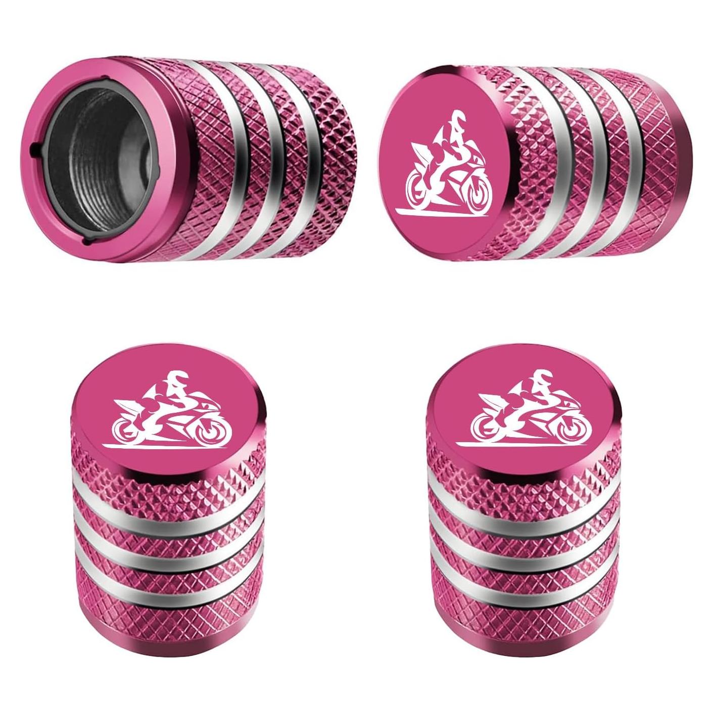 Tapa de Válvula Universal Pixounacai - Aluminio, Paquete de 4