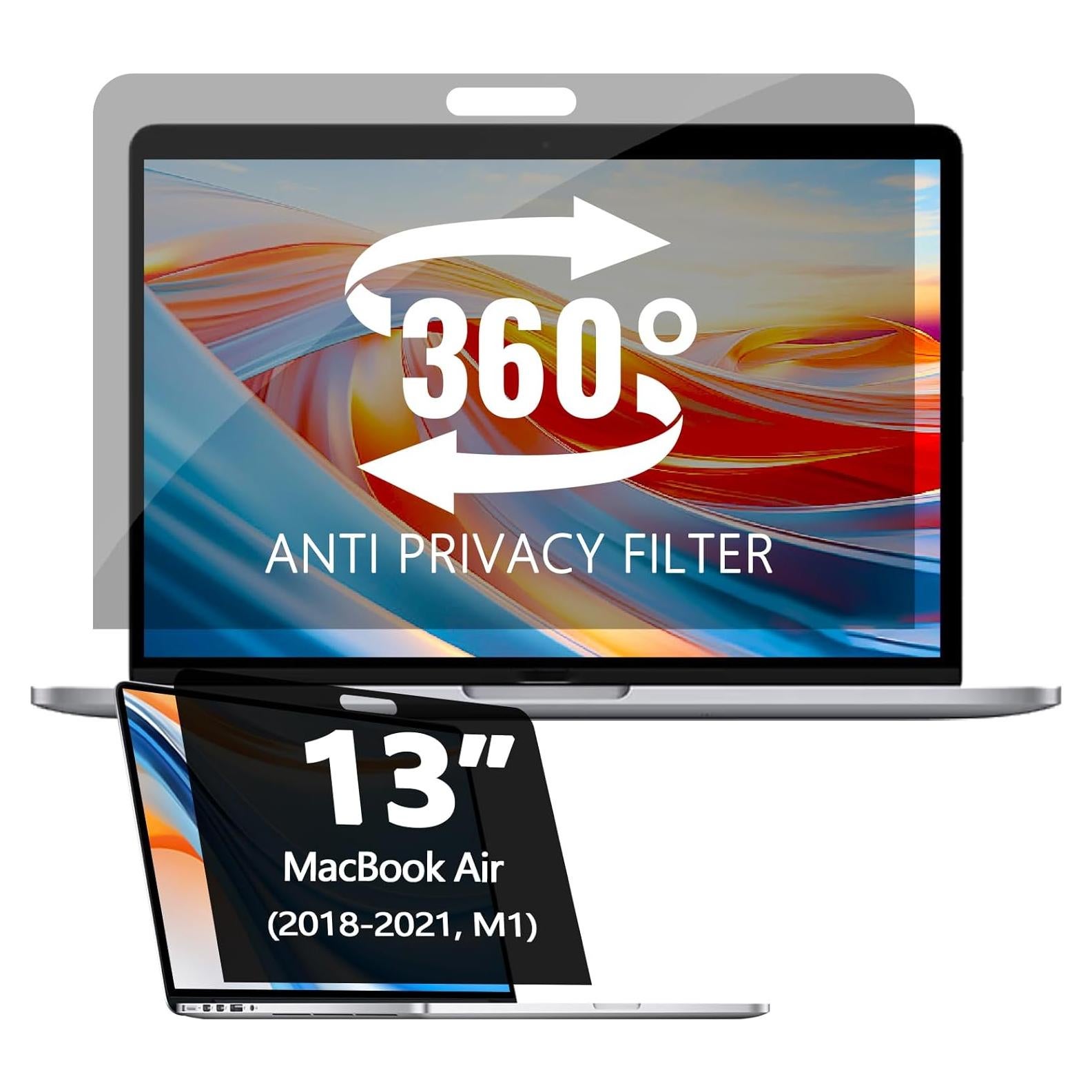 Protector de Pantalla Privado 360° Halloive para MacBook 13"