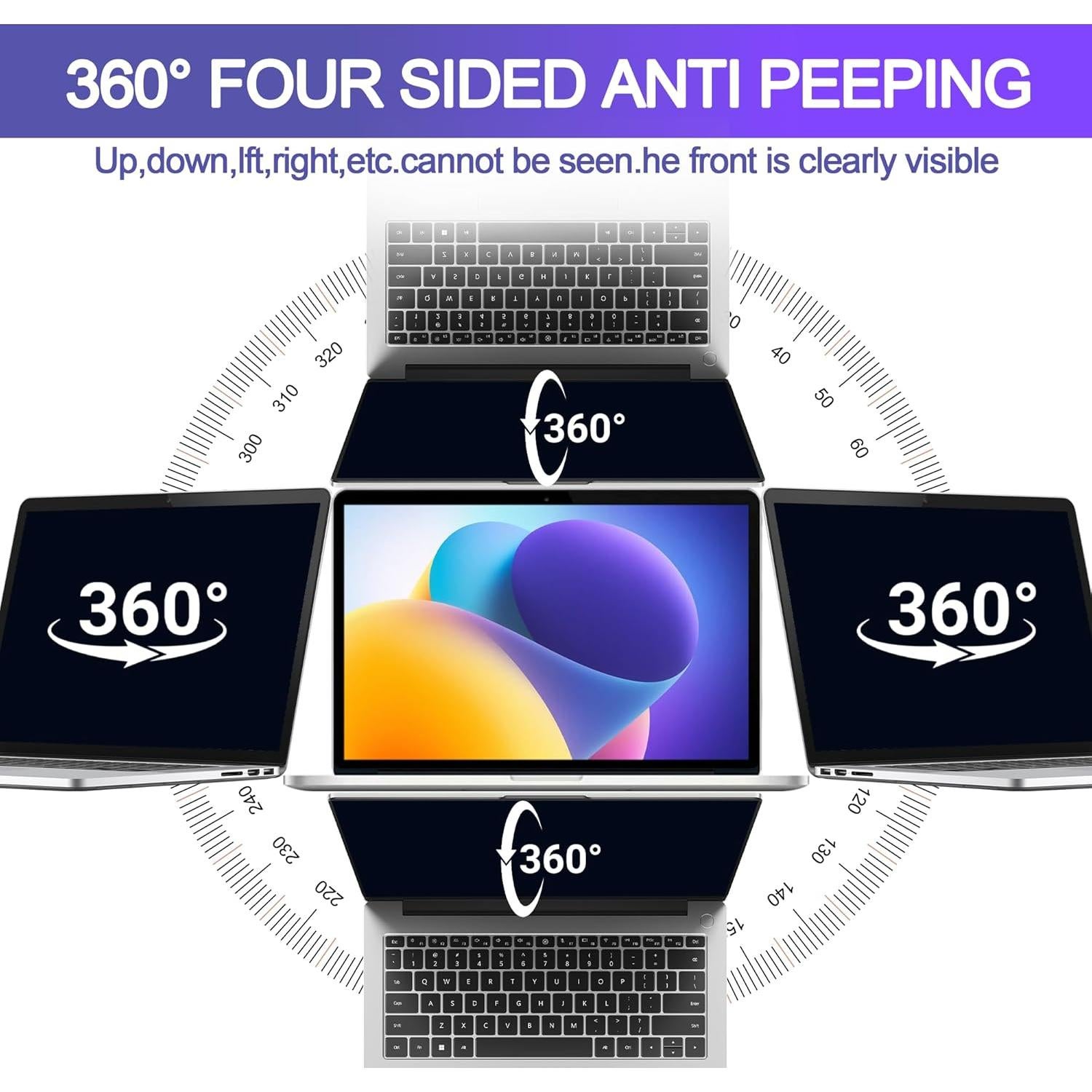 Protector de Pantalla Privado 360° Halloive para MacBook 13"